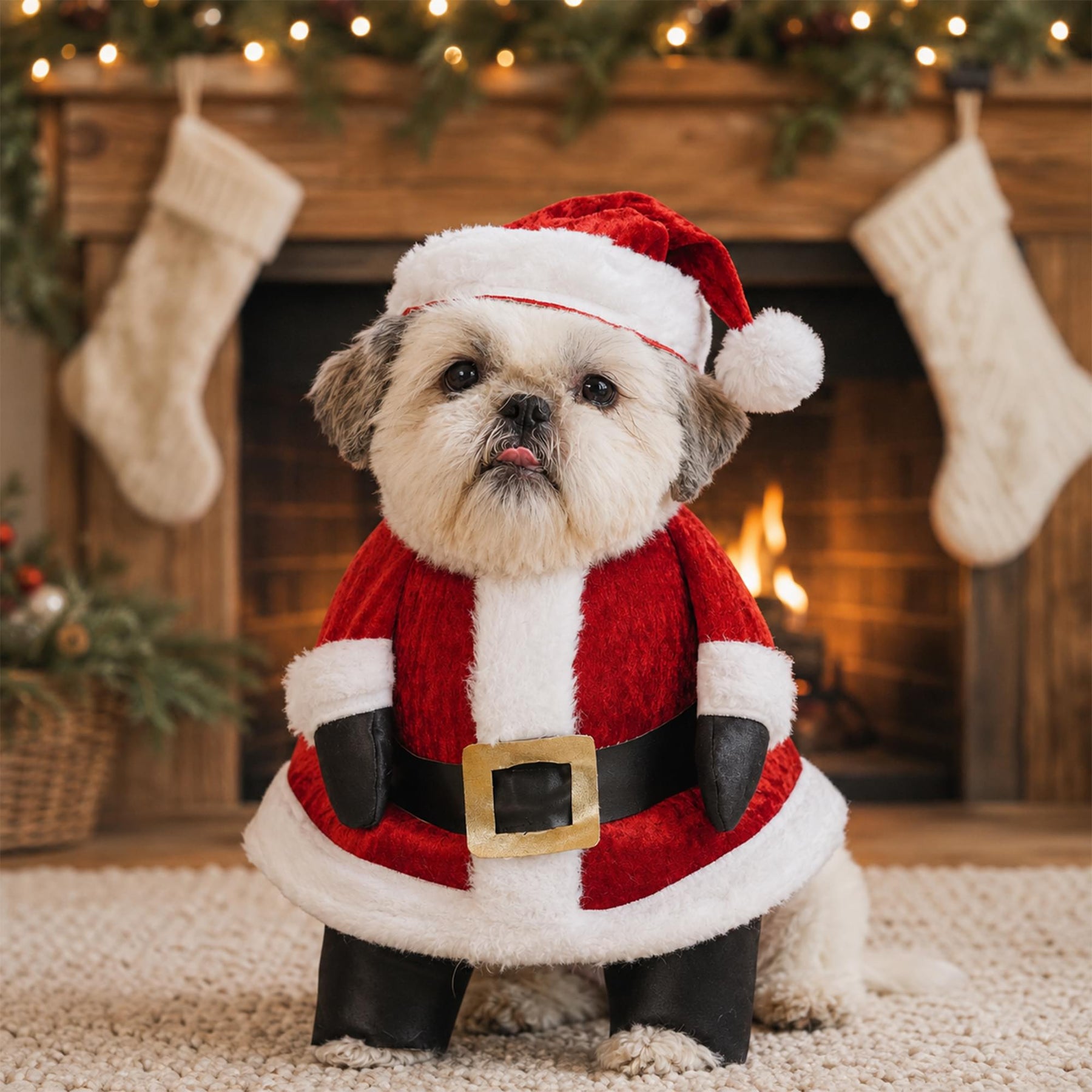 Santa Paws 8'' Chest, 12-16'' Waist