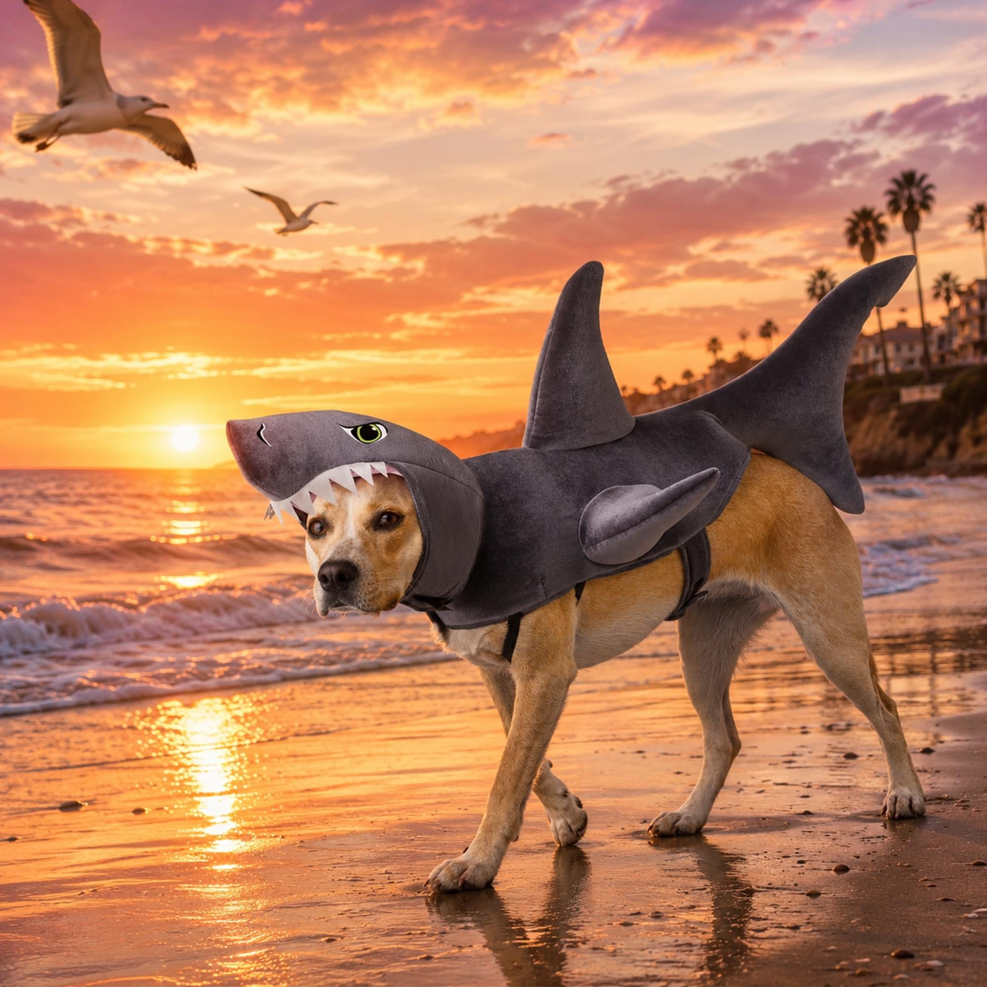 The Great White Bark Dog Costume