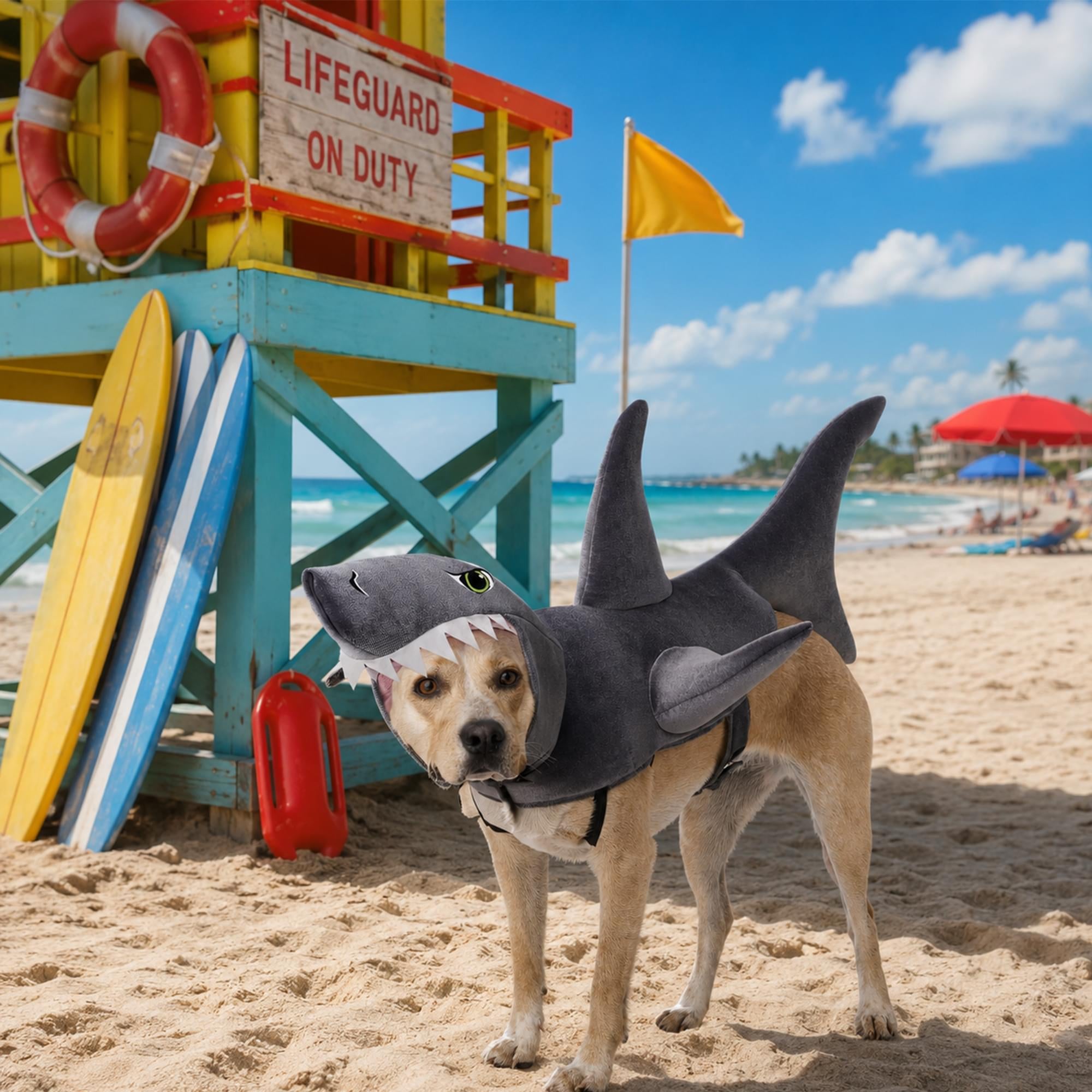 The Great White Bark Dog Costume