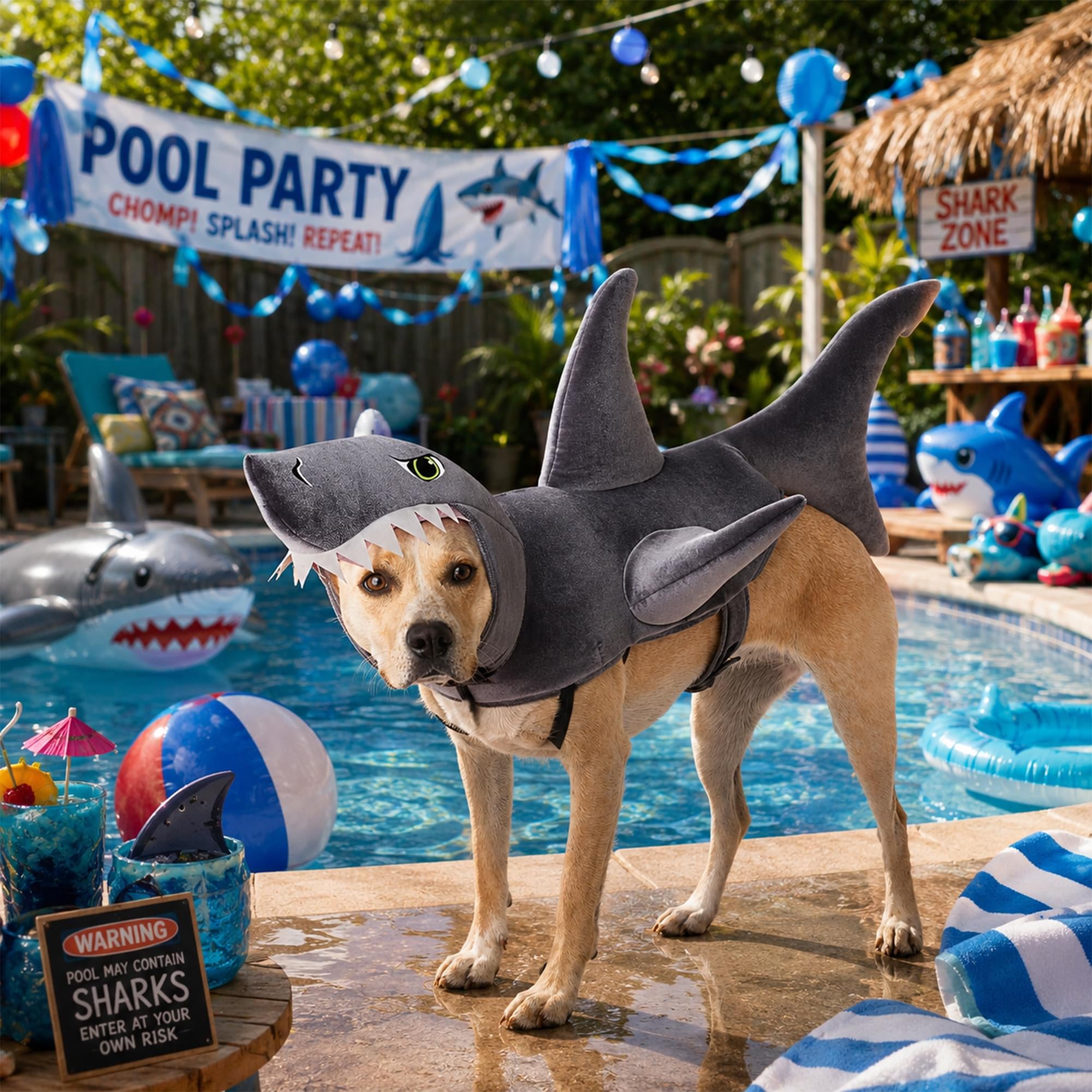 The Great White Bark Dog Costume