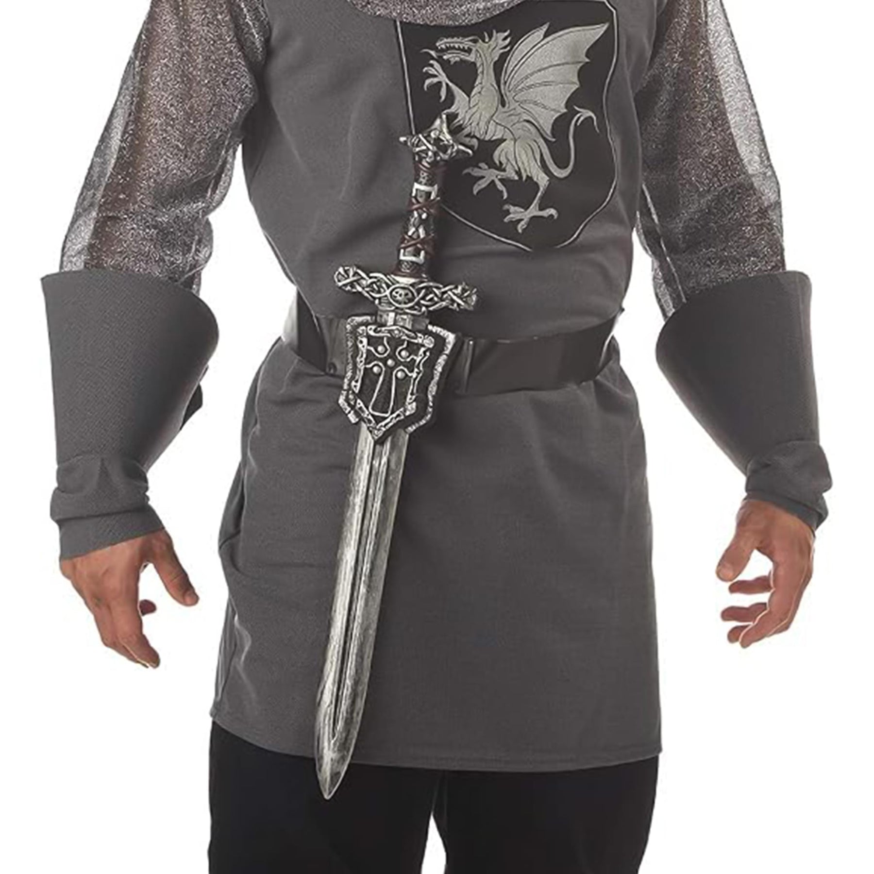 Medieval Sword With Crusader Sheath Adult Costume Accessory