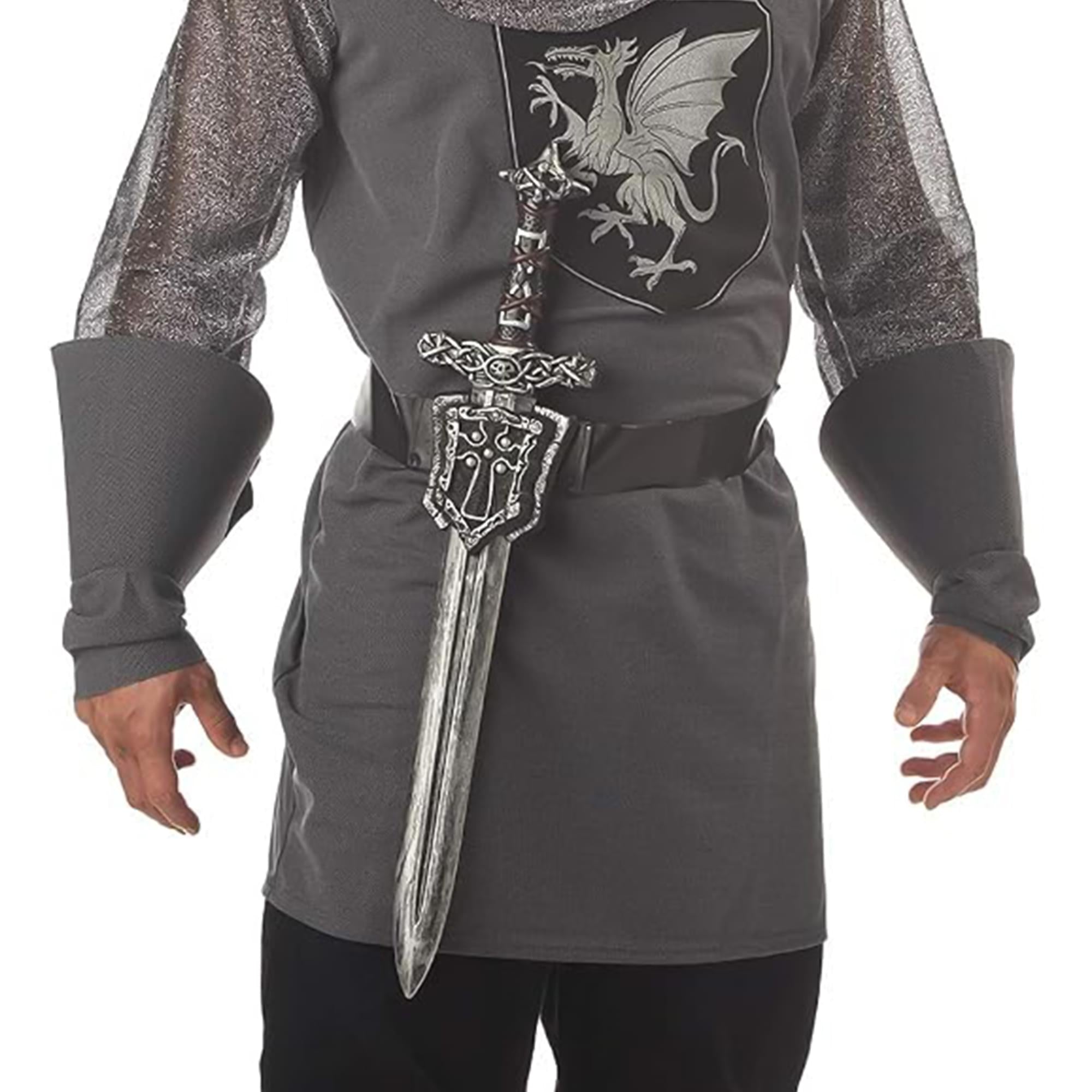 Medieval Sword With Crusader Sheath Adult Costume Accessory