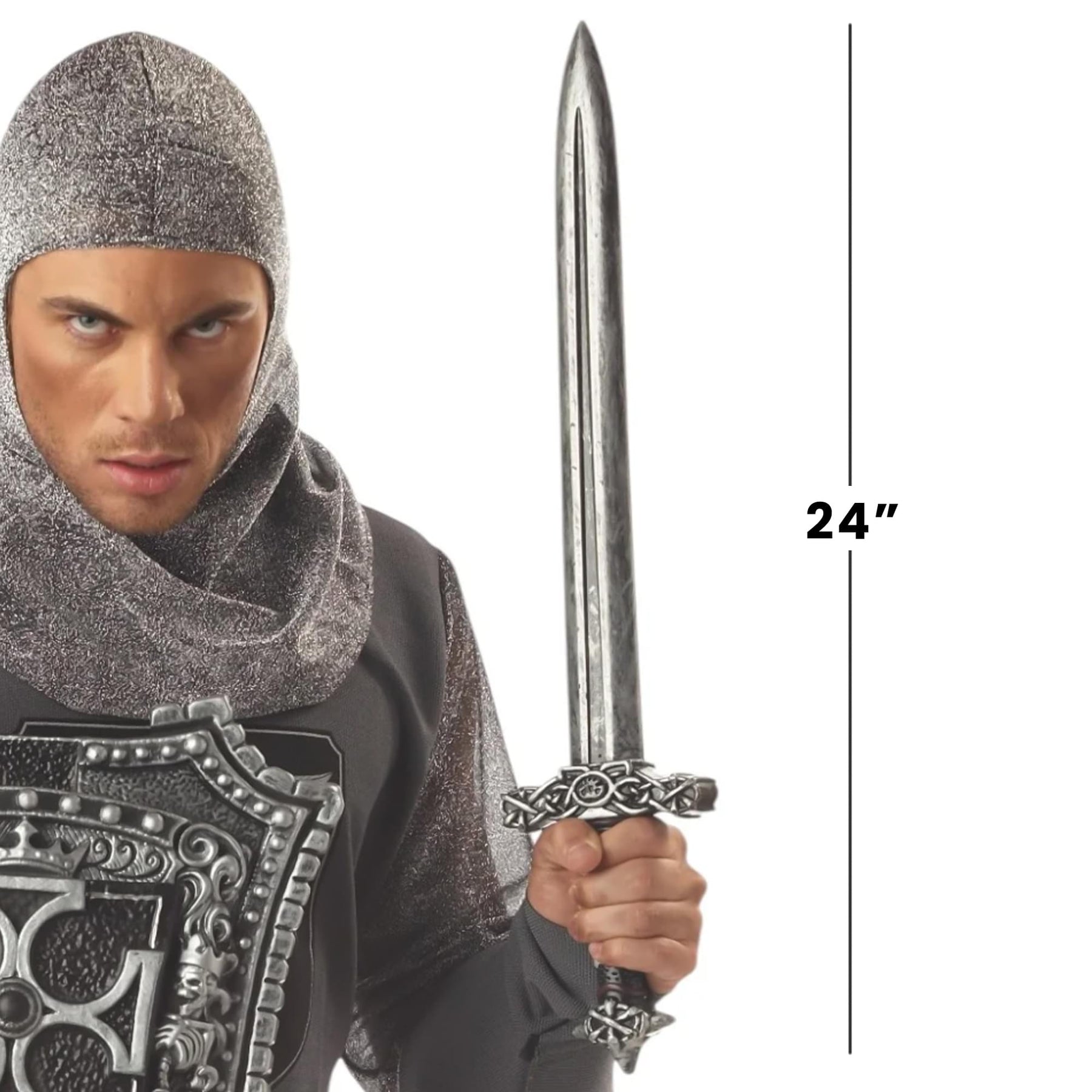 Medieval Sword With Crusader Sheath Adult Costume Accessory