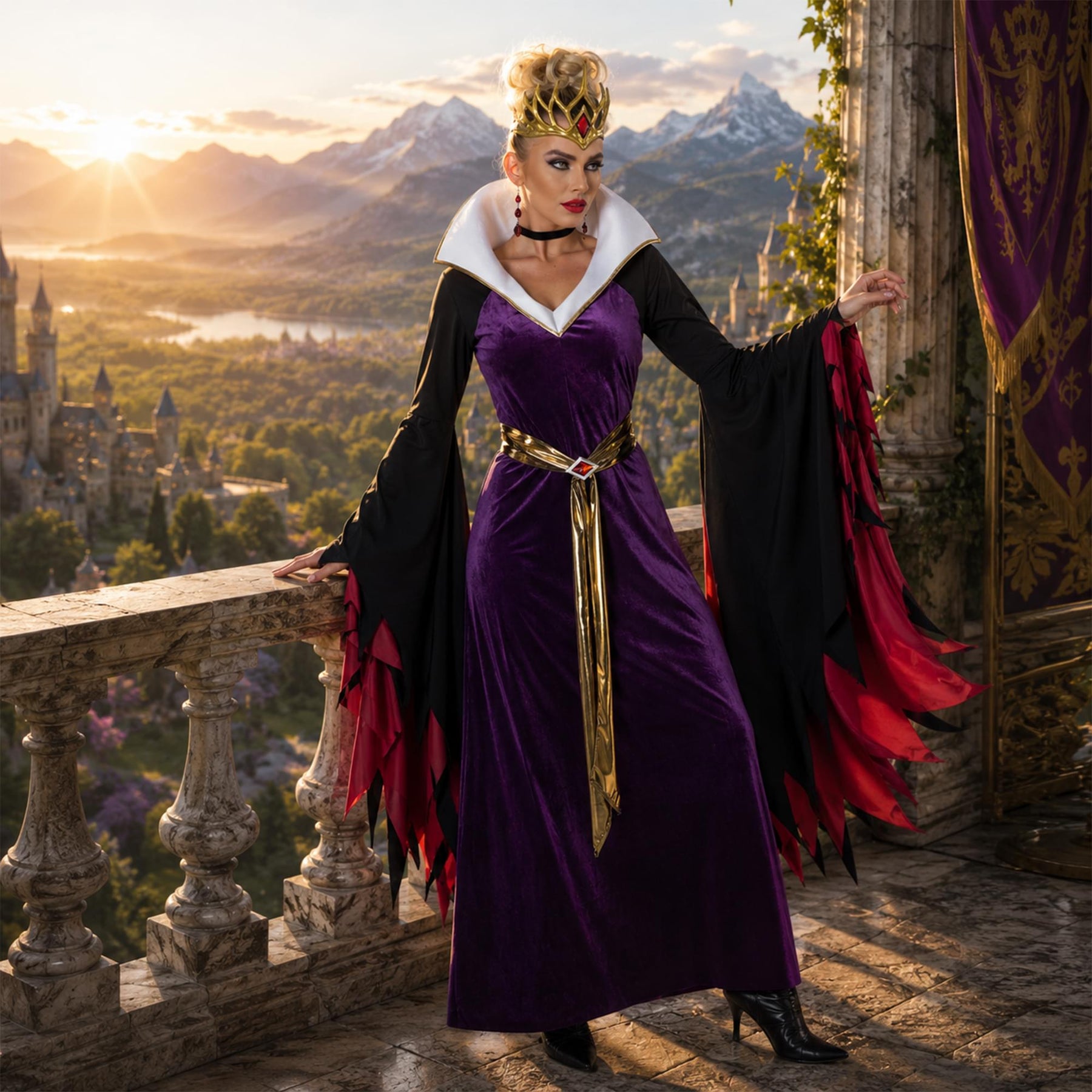 Evil Queen Cosplay Dress Adult Costume