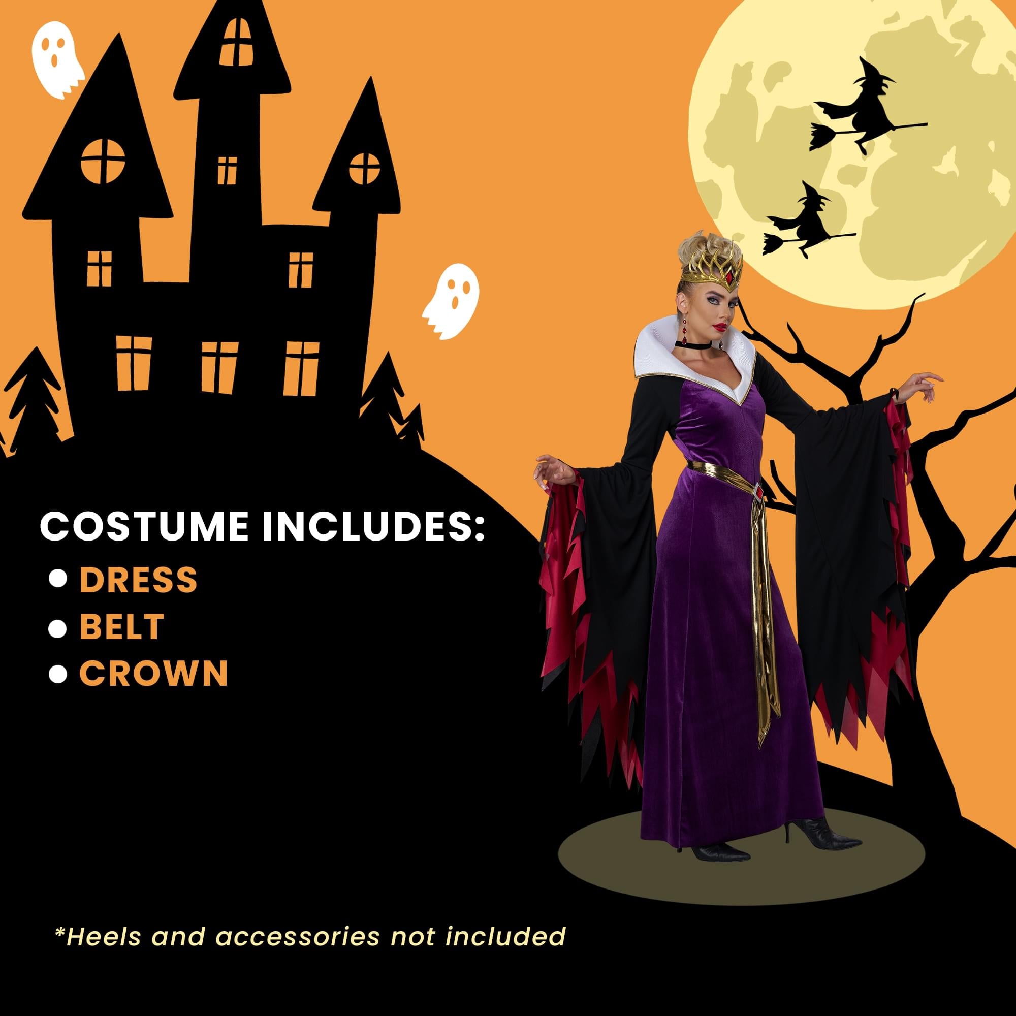 Evil Queen Cosplay Dress Adult Costume