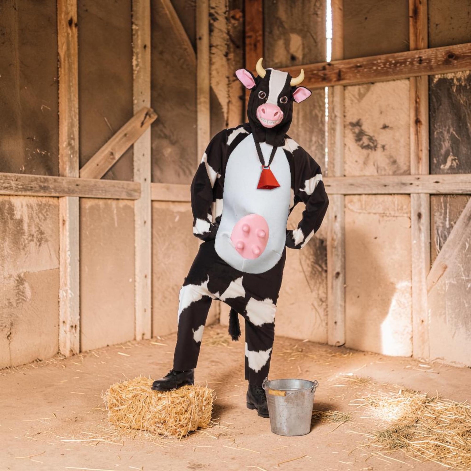 Moo-Larious Adult Cow Costume | One Size Fits Most