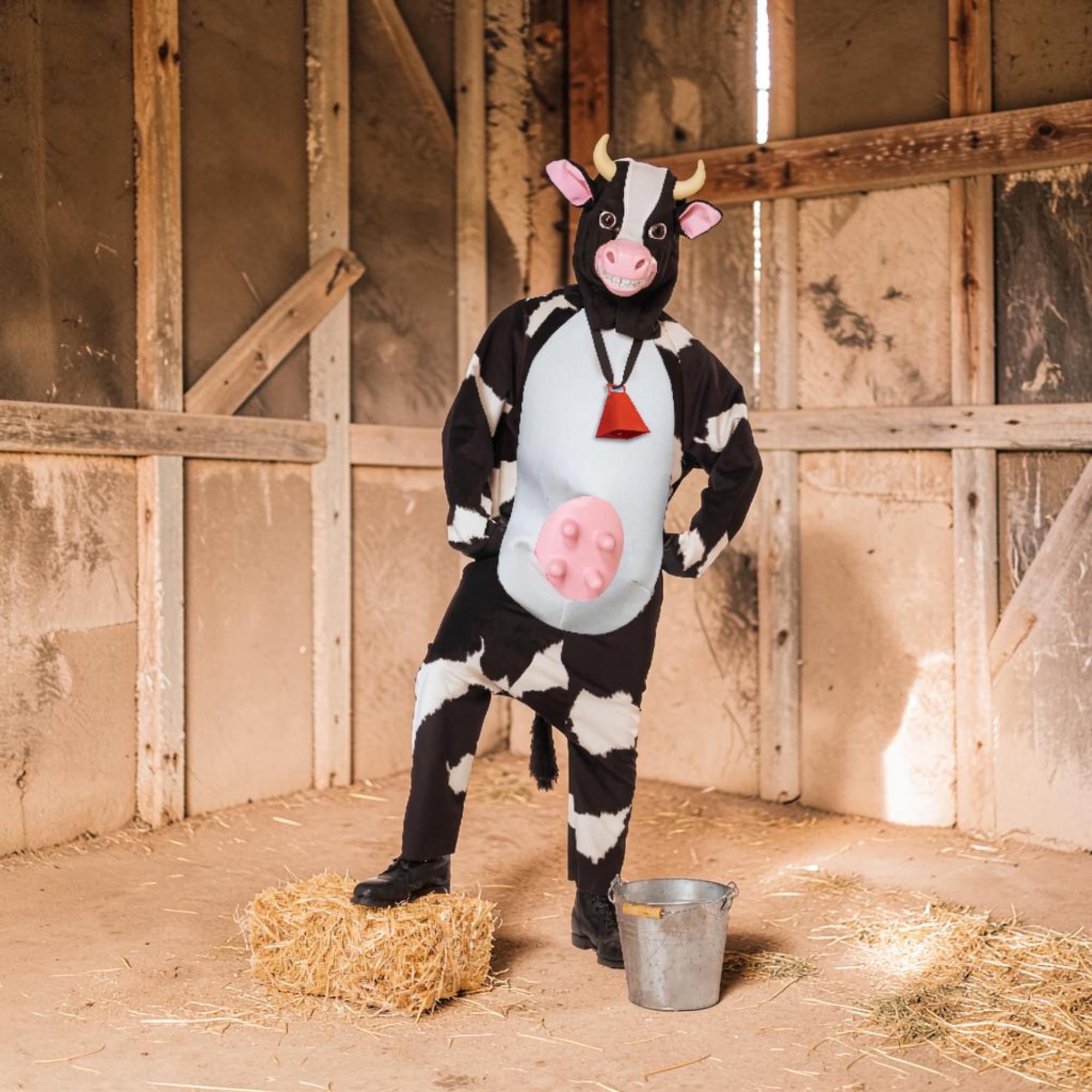 Moo-Larious Adult Cow Costume | One Size Fits Most