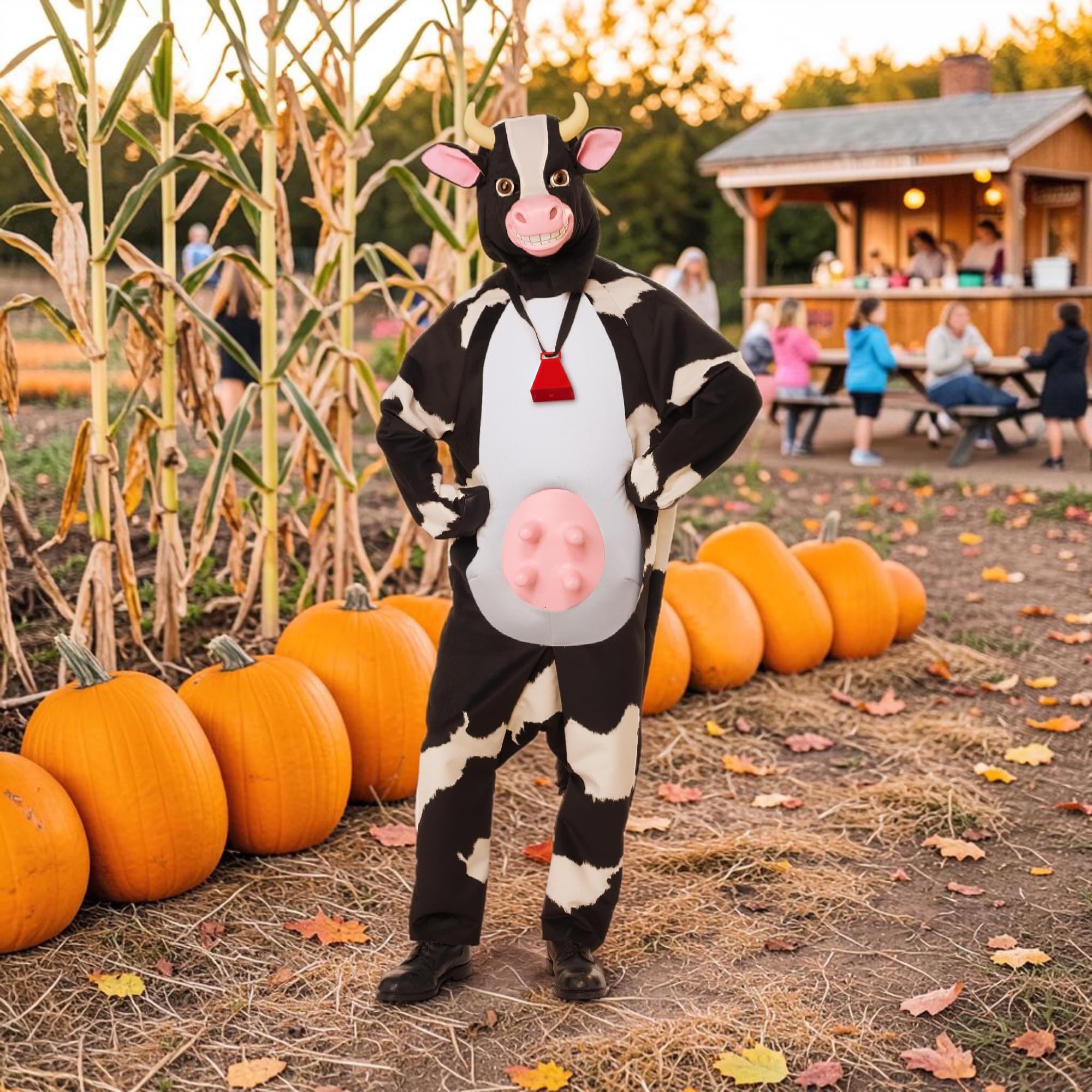 Moo-Larious Adult Cow Costume | One Size Fits Most