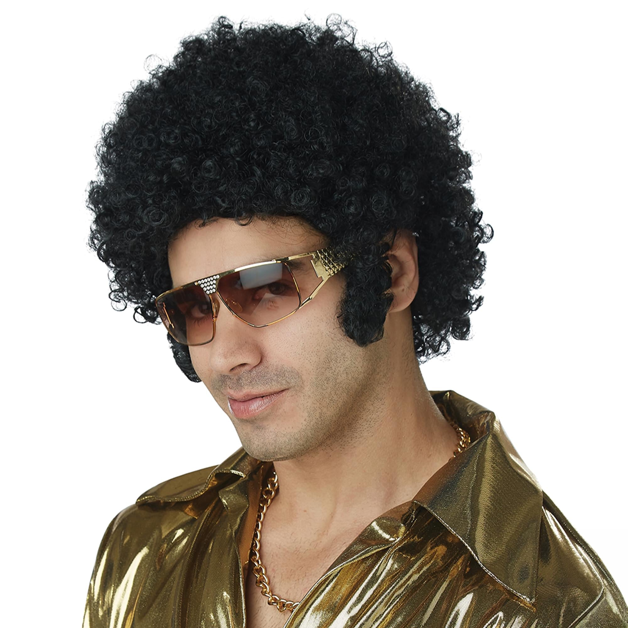 Black Afro Adult Costume Wig