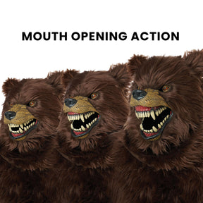 Grizzly Bear Deluxe Adult Ani-Motion Costume Mask
