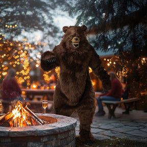 Grizzly Bear Deluxe Adult Ani-Motion Costume Mask
