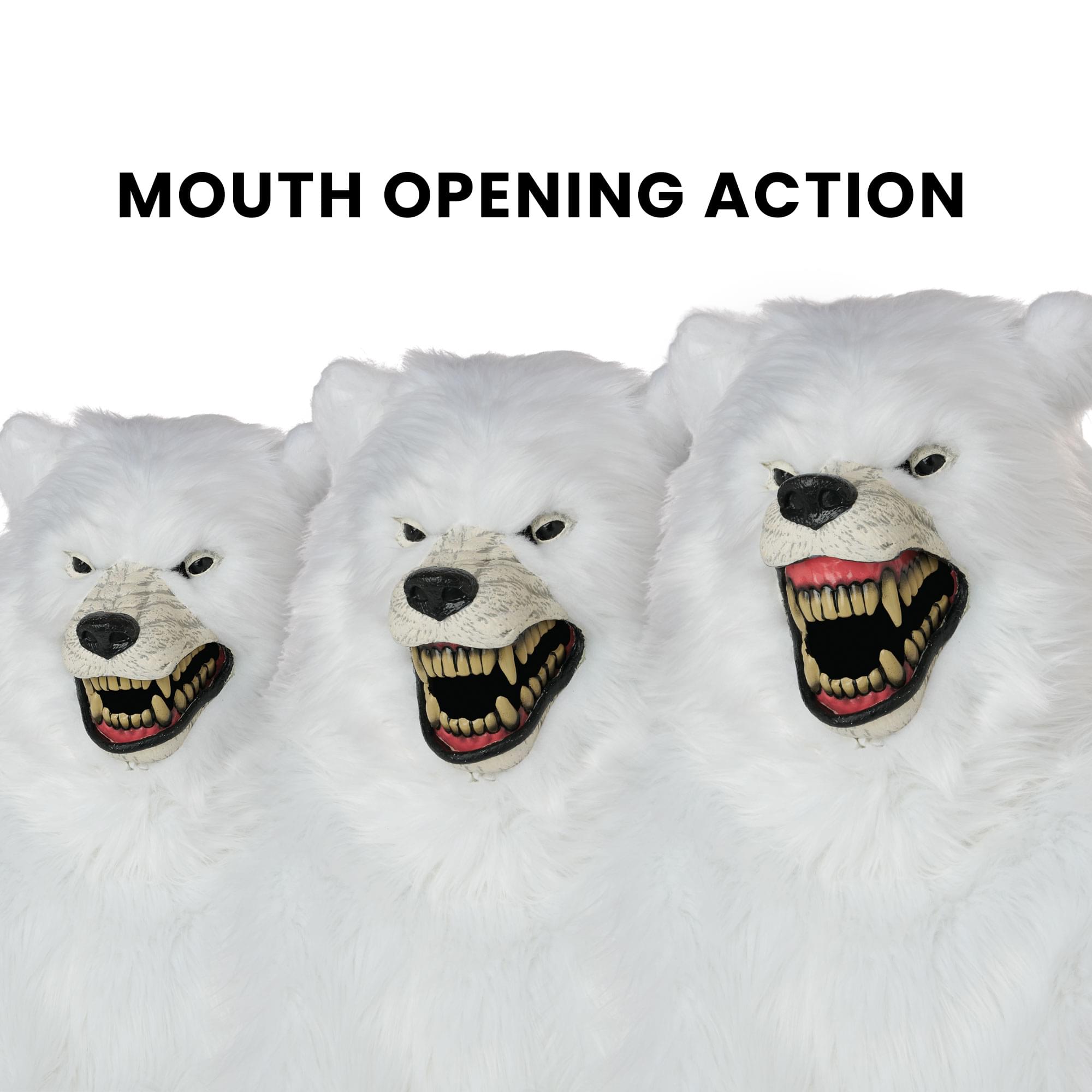 Polar Bear Deluxe Adult Ani-Motion Costume Mask