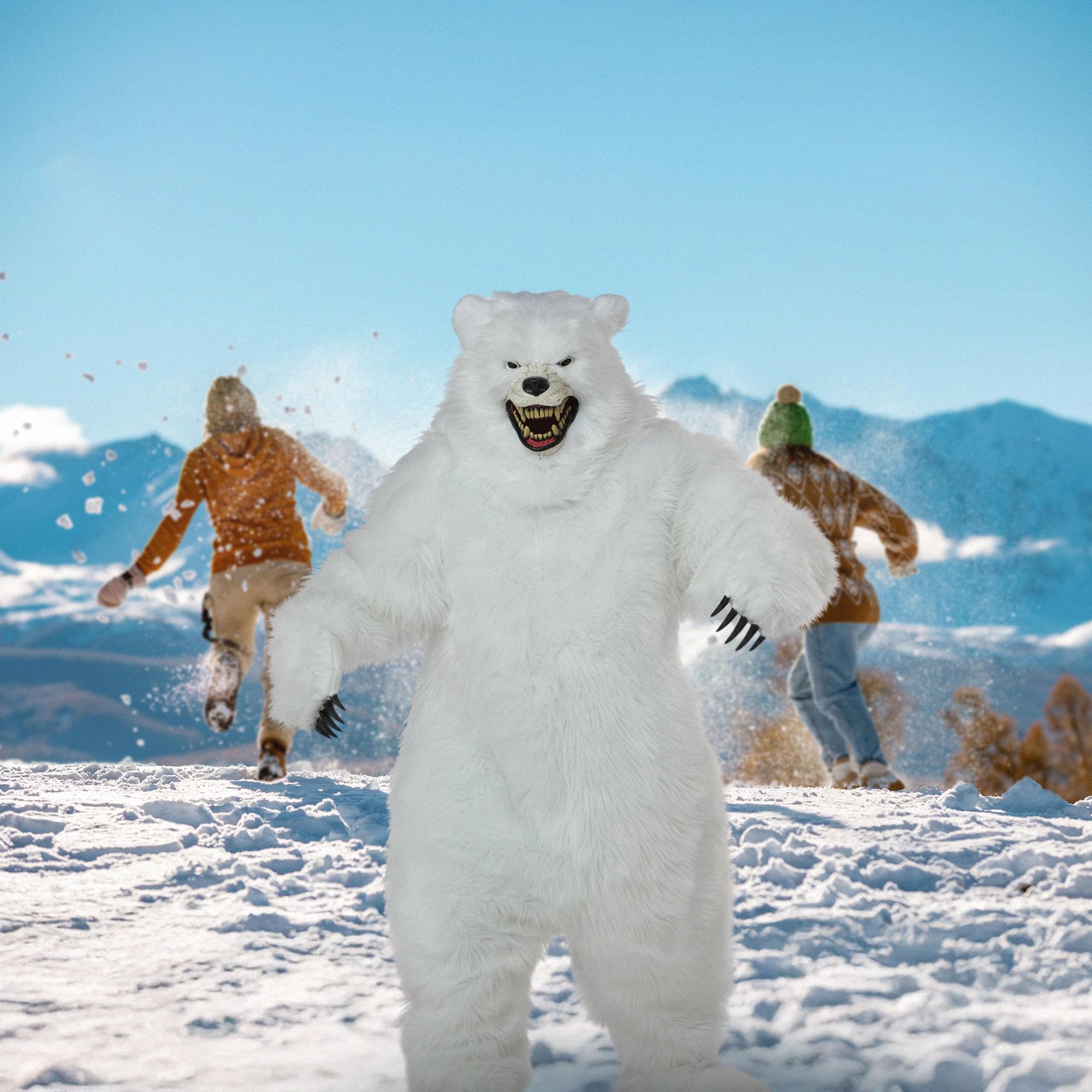 Polar Bear Deluxe Adult Ani-Motion Costume Mask
