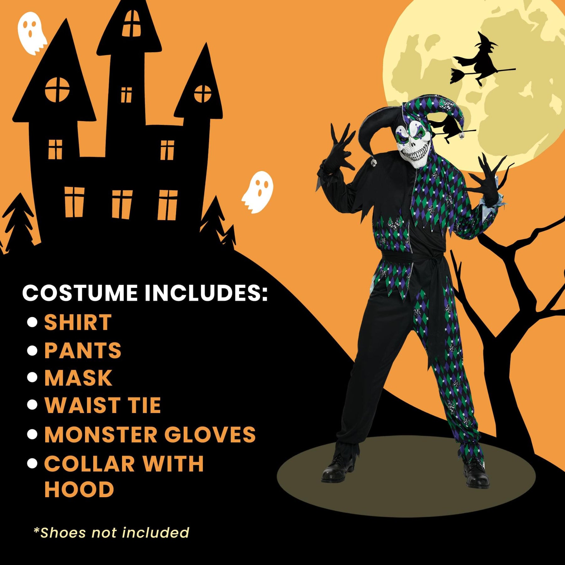Deadly Jester Adult Costume