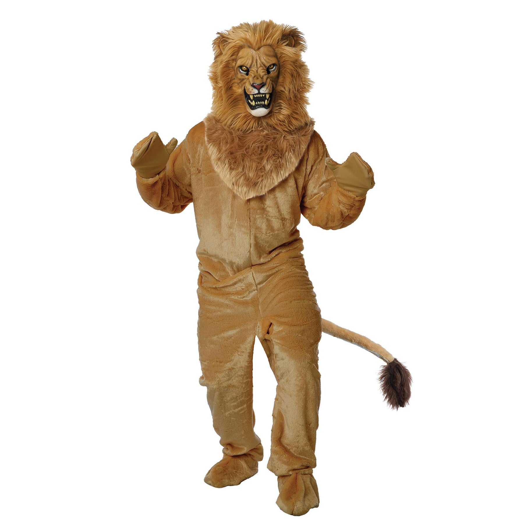 Lion Jumpsuit with Mask Adult Costume