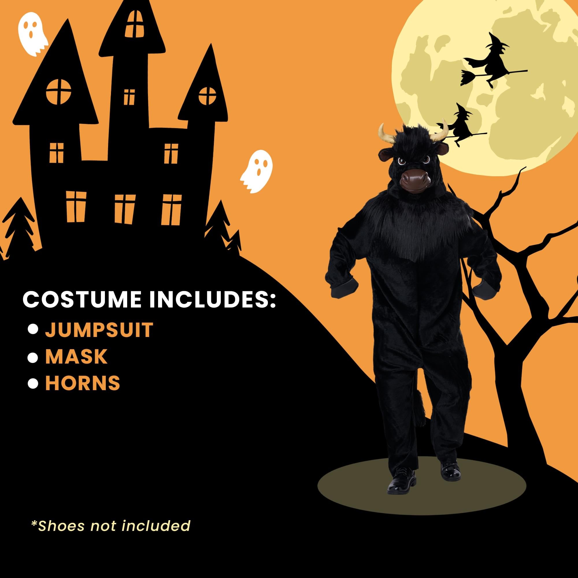 Bull Adult Costume | One Size Fits Most