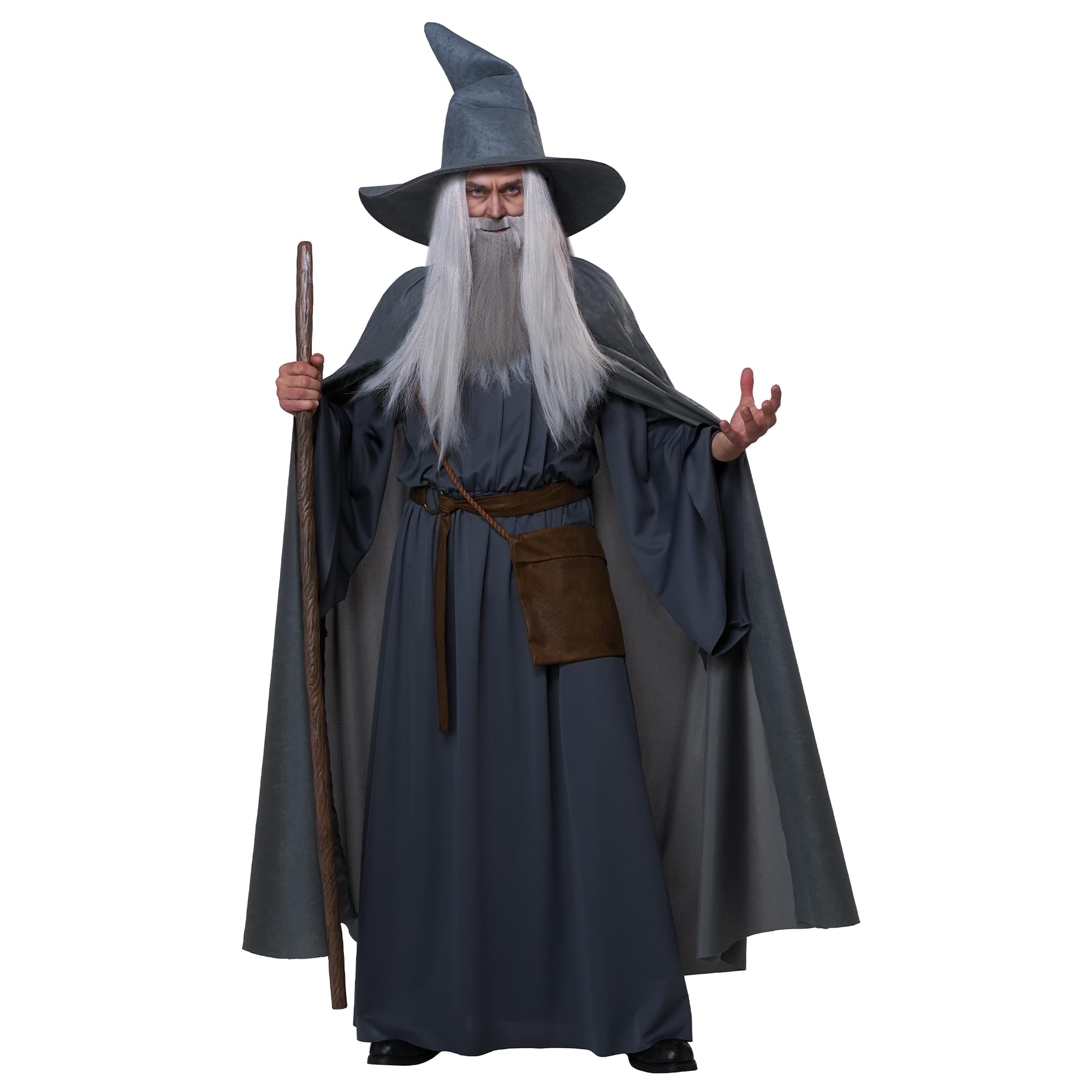 Gray Wandering Wizard Adult Plus Size Costume