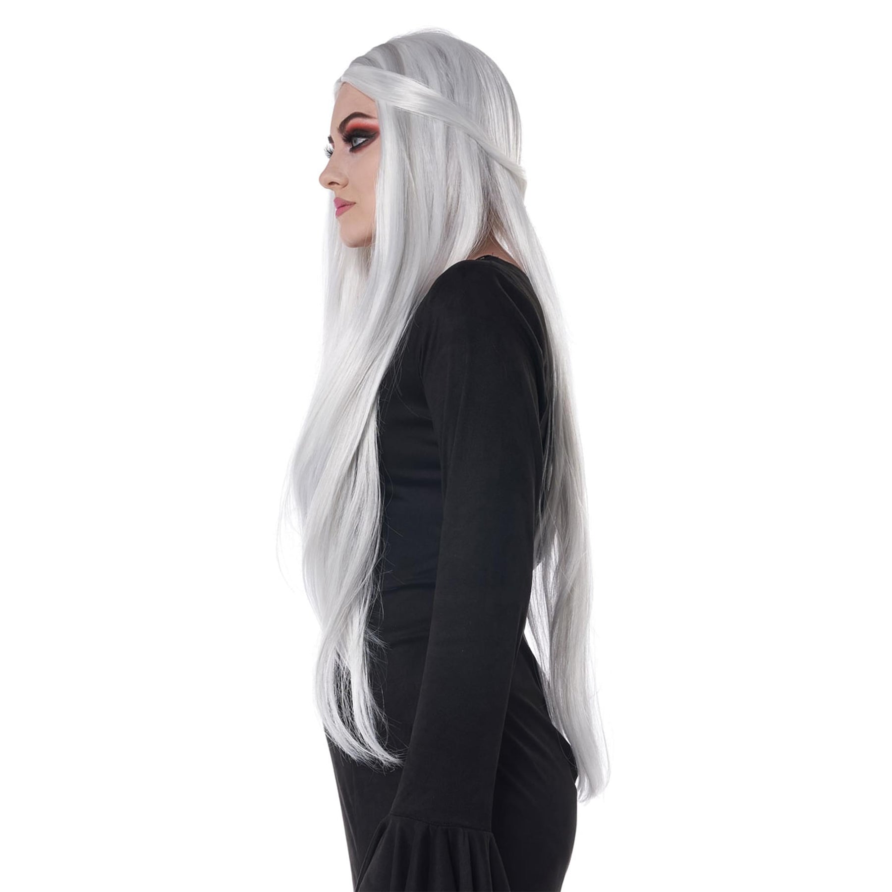 Extra Long White Cosplay Adult Costume Wig