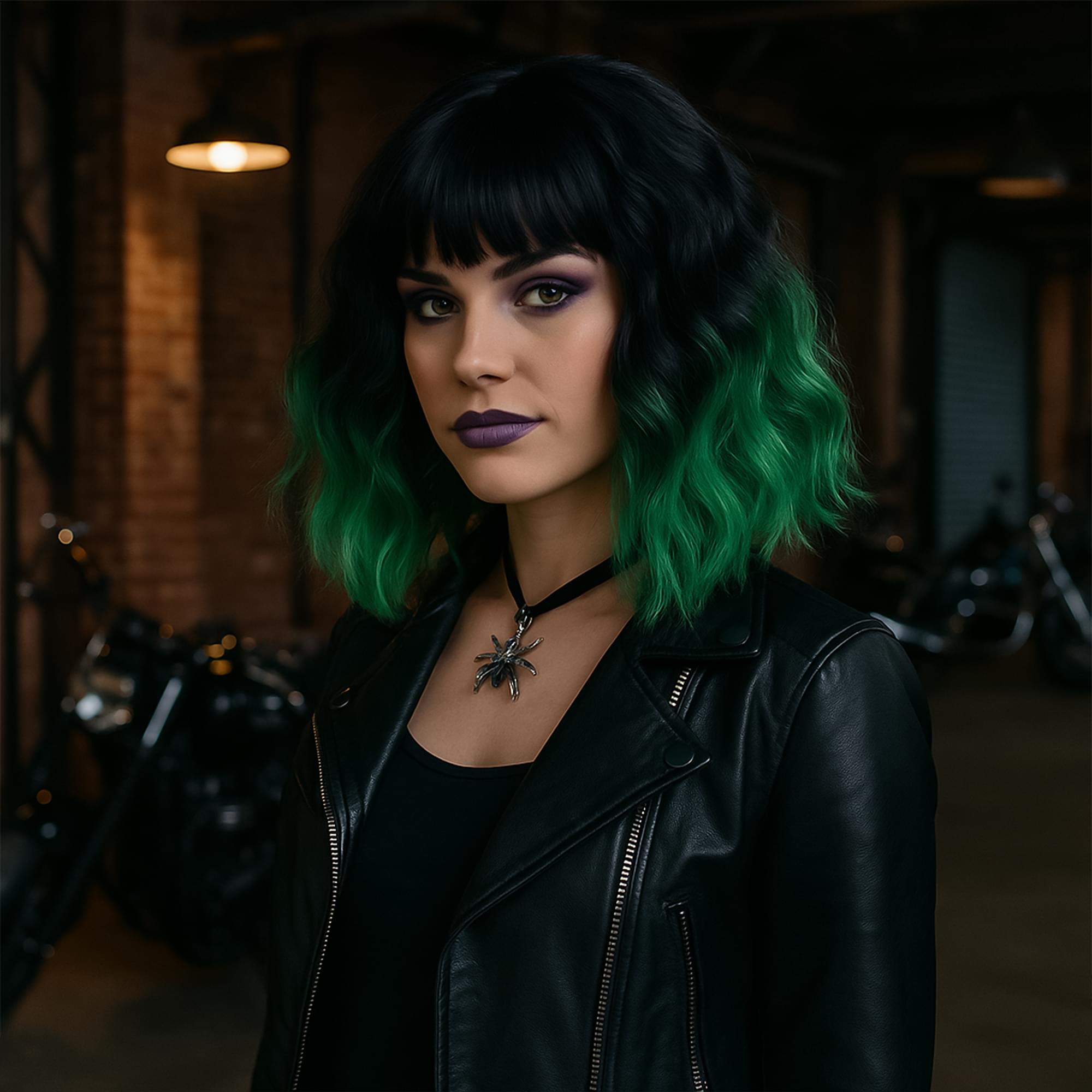 Miss Behaving Wig Green