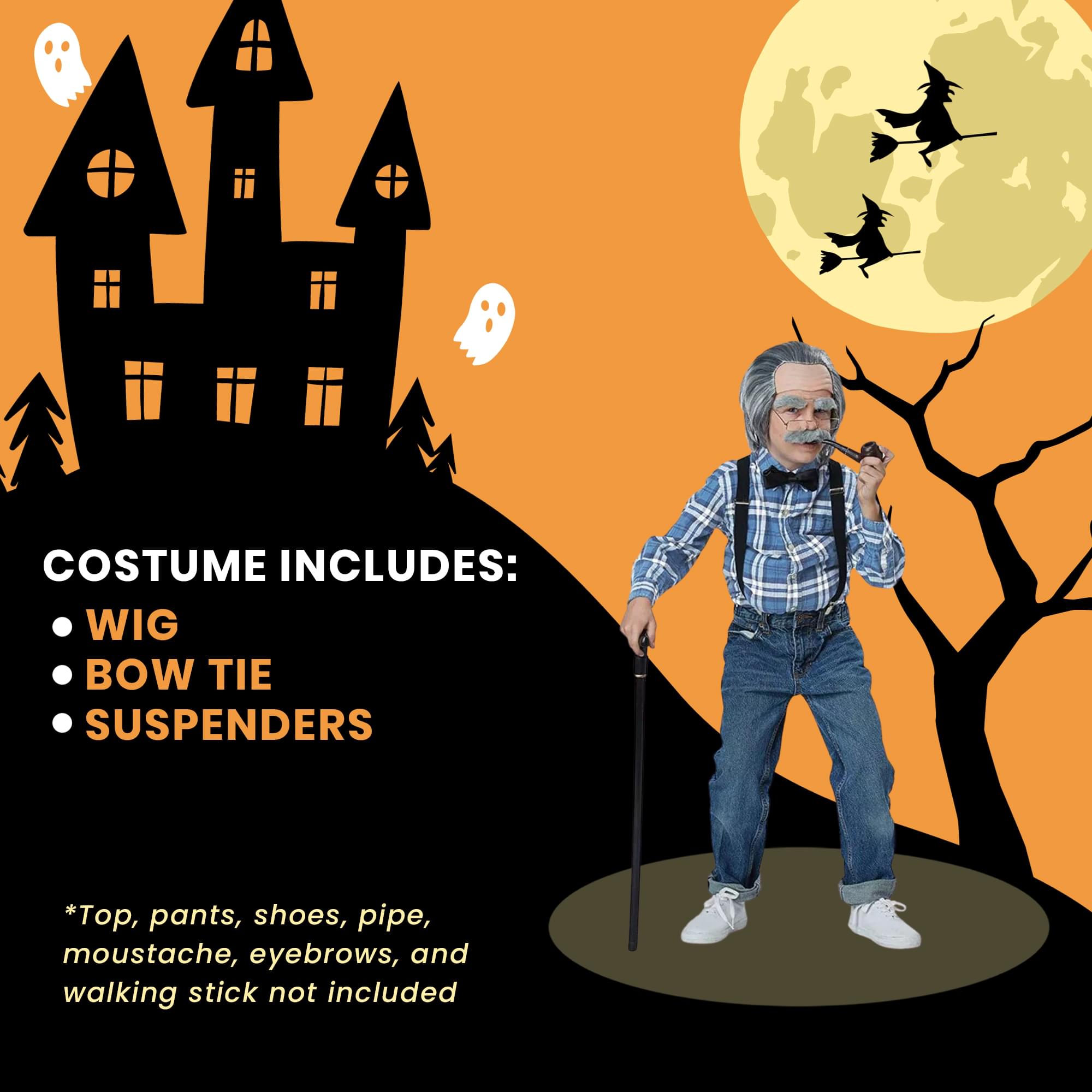 Old Man Child Costume Kit