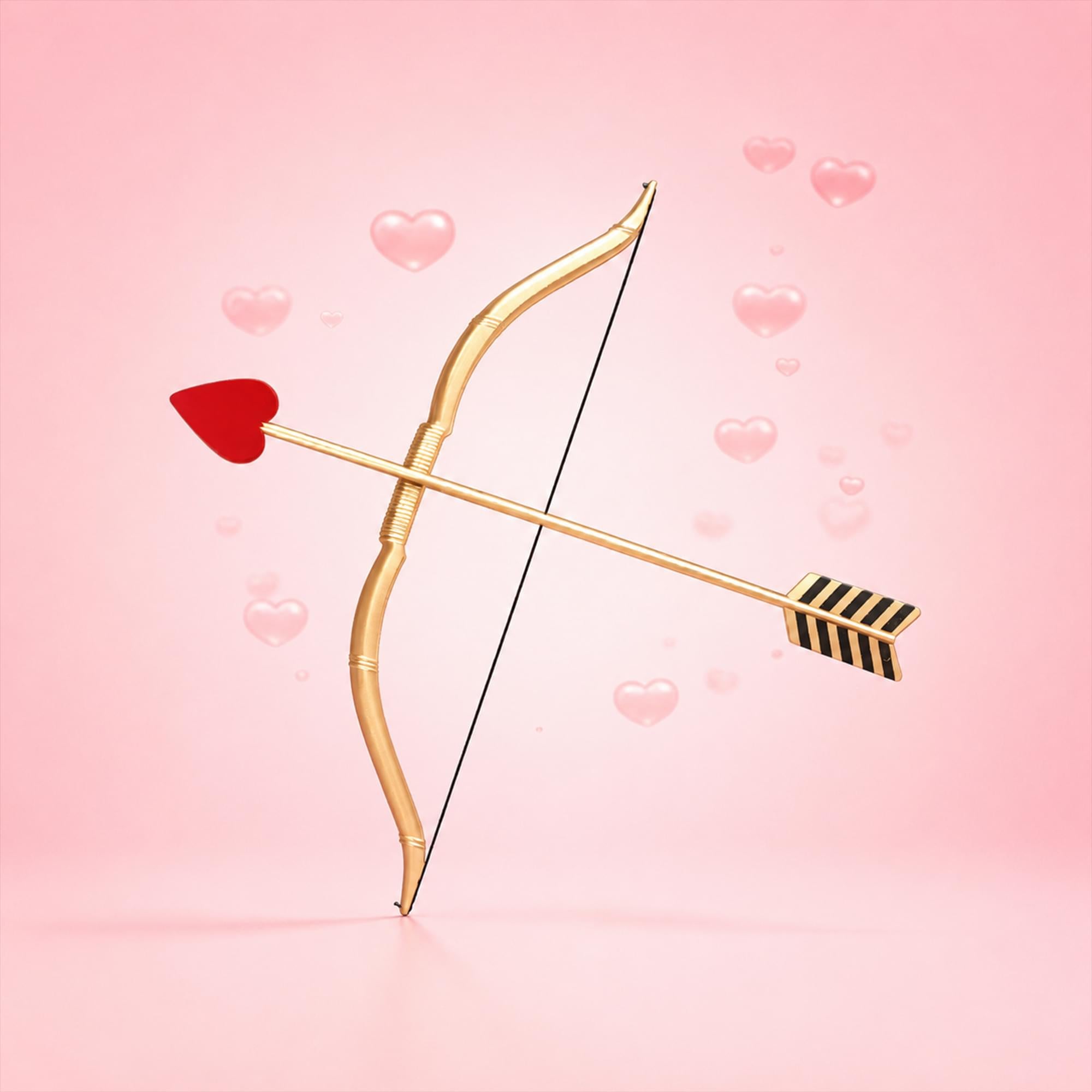 Mini Bow and Heart Arrow Adult Costume Accessory