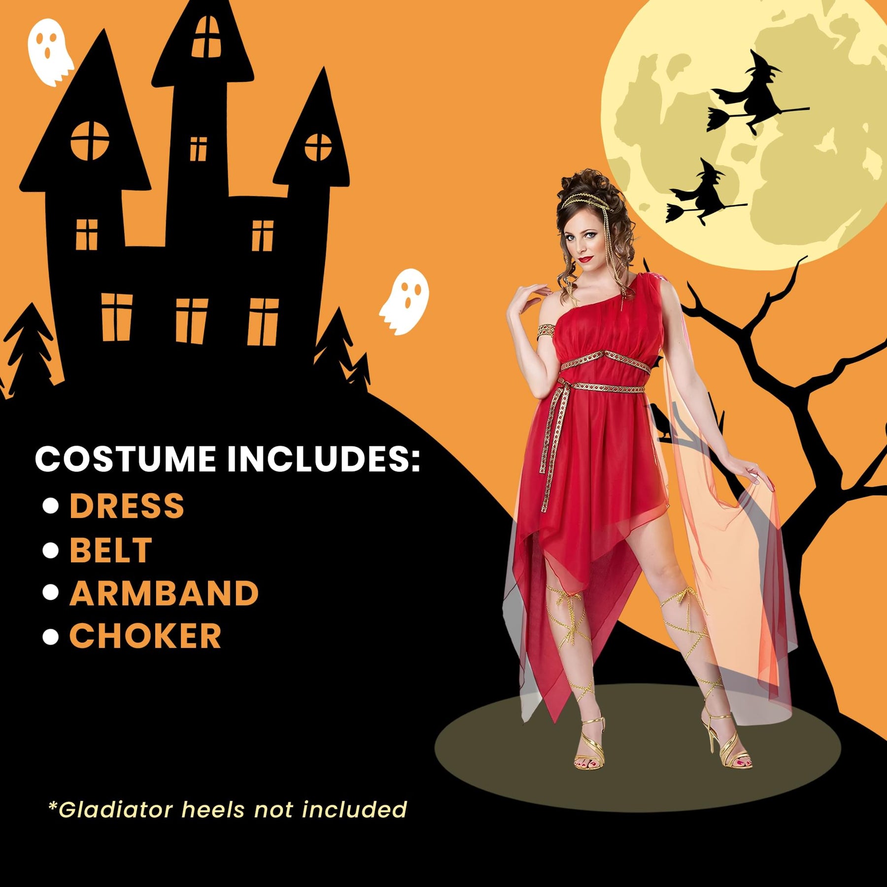 Ruby Goddess Adult Costume