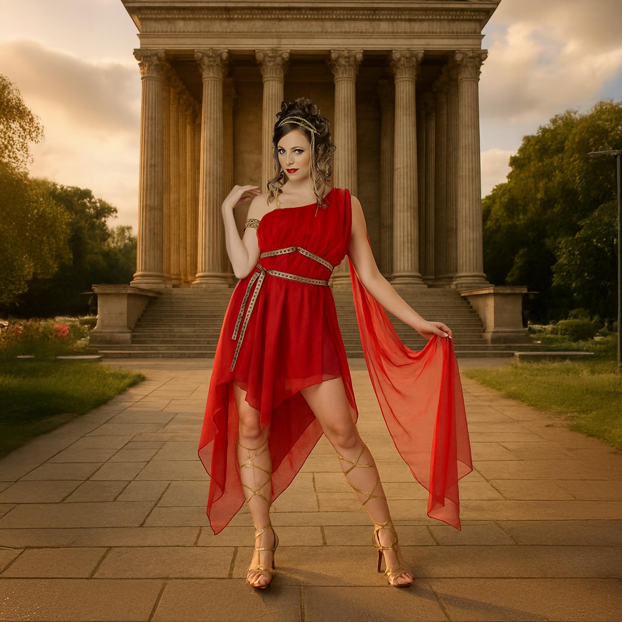 Ruby Goddess Adult Costume