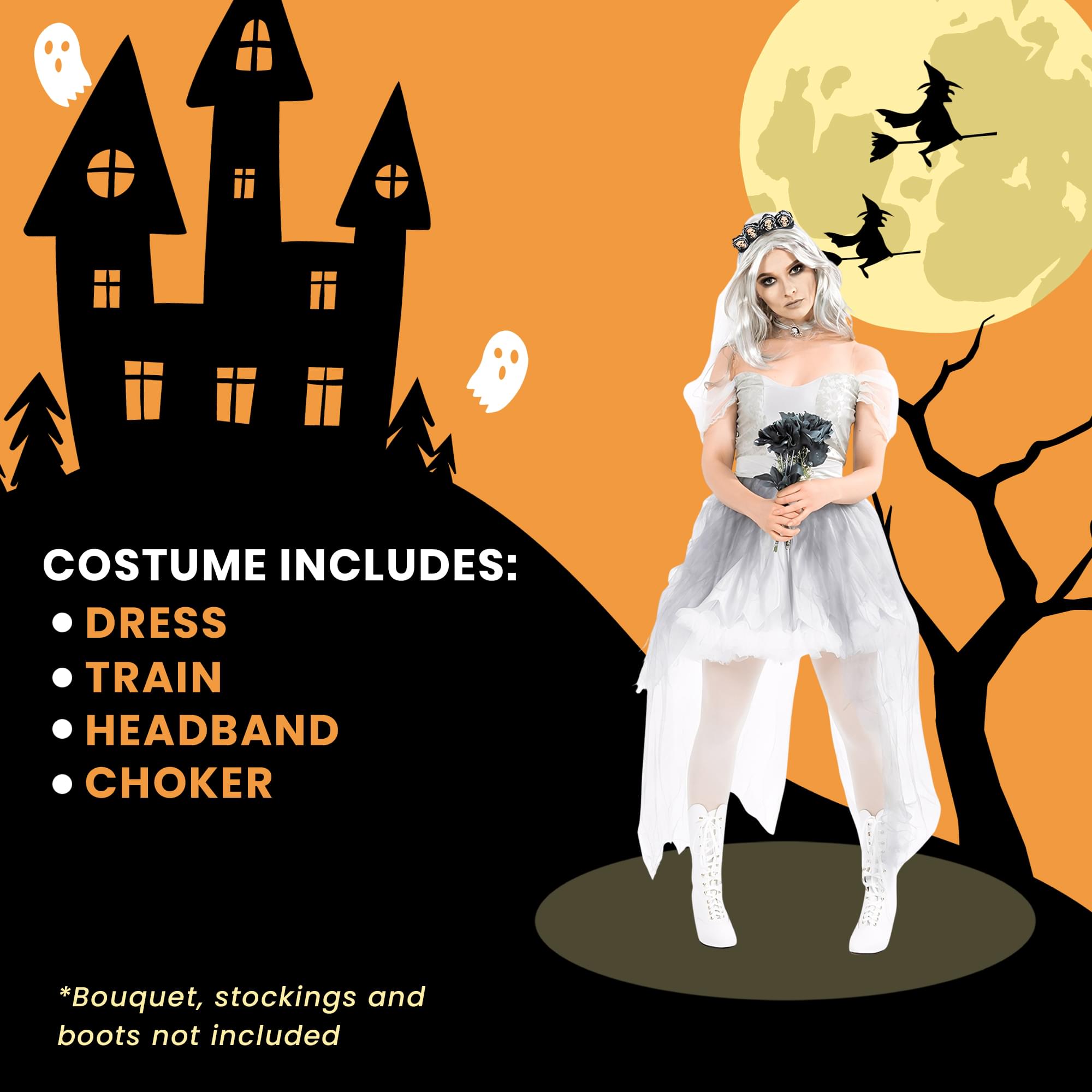 Ghostly Bride Adult Costume
