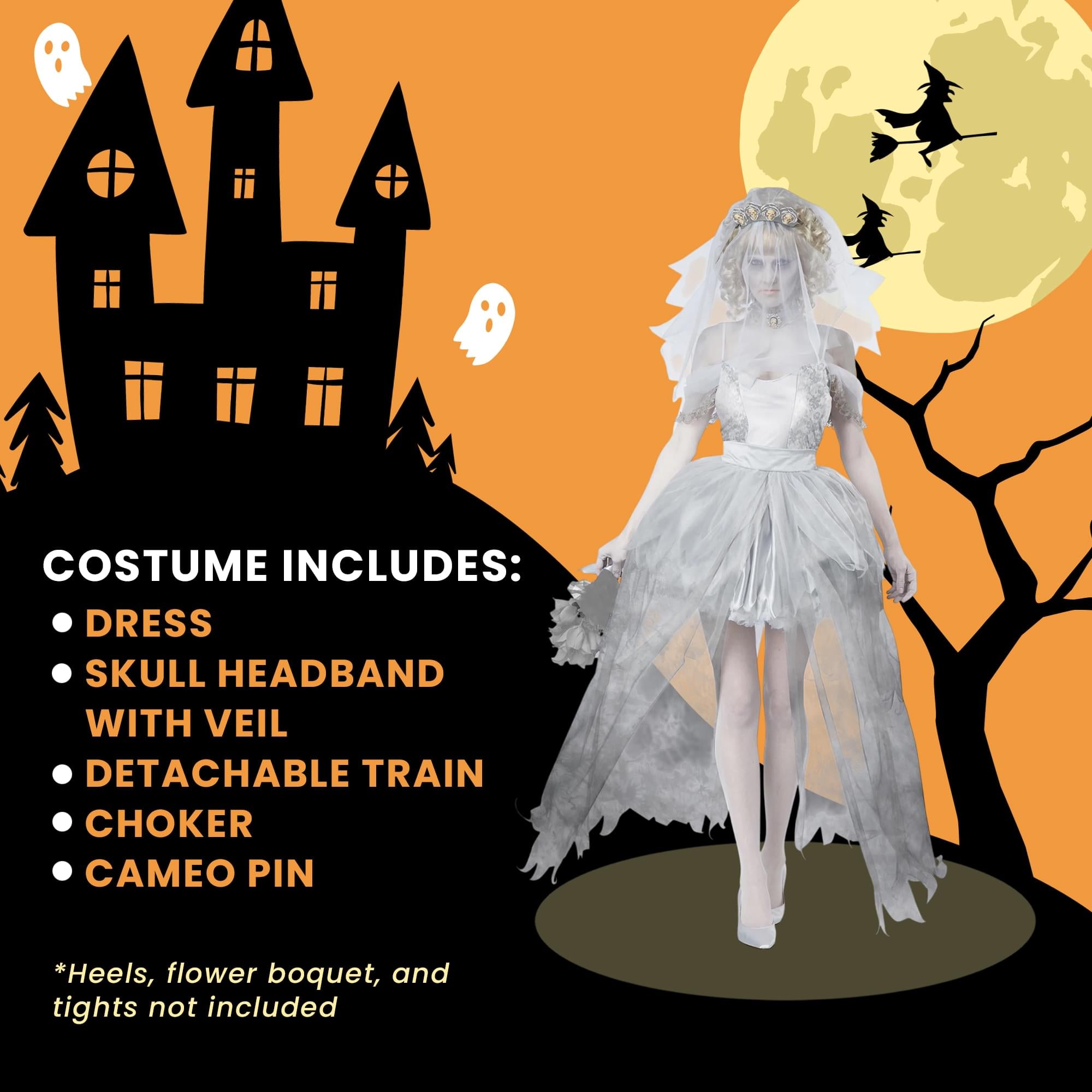 Ghostly Bride Adult Costume