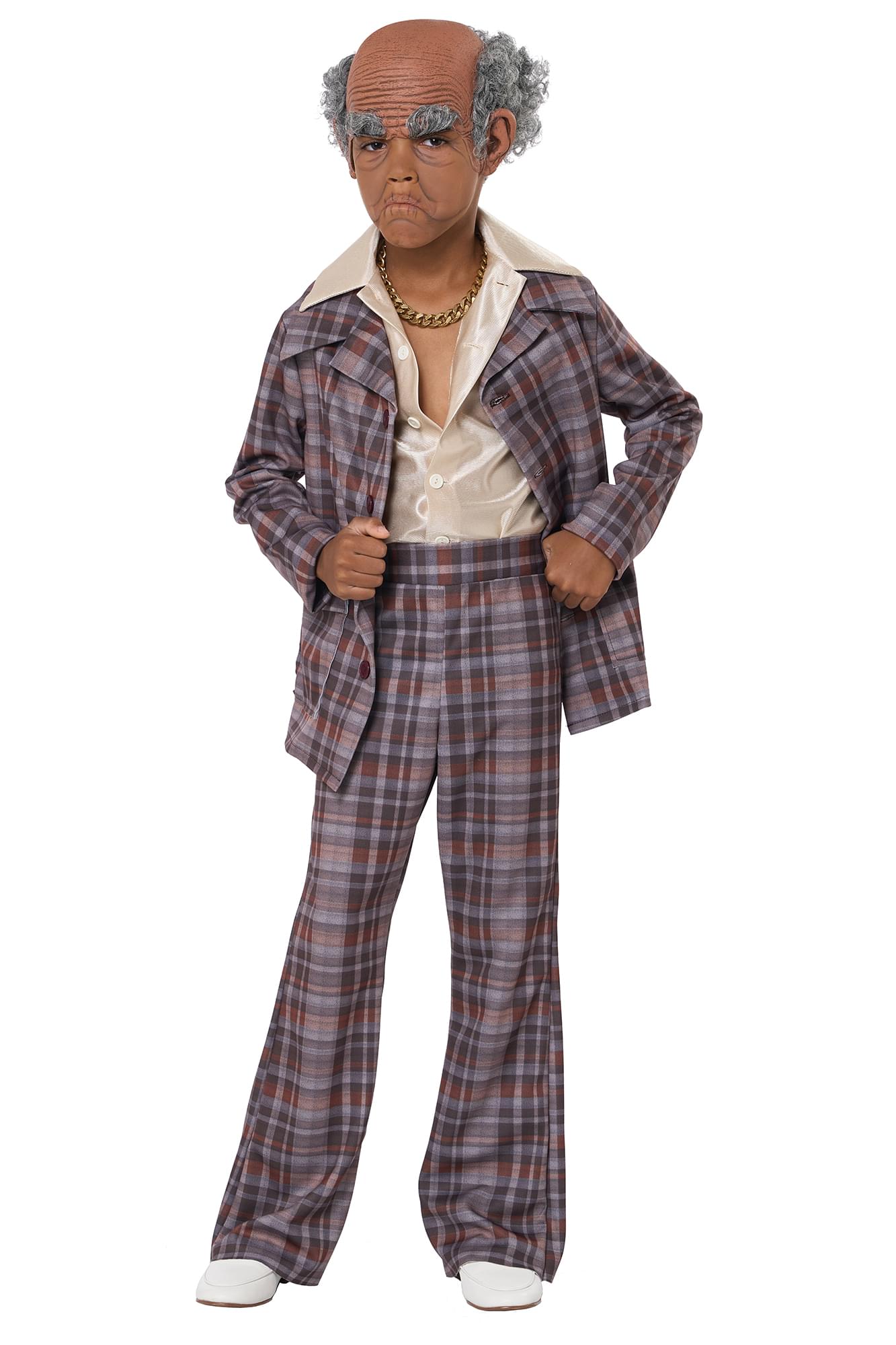 Old Cue Ball Child Costume Kit | Brown