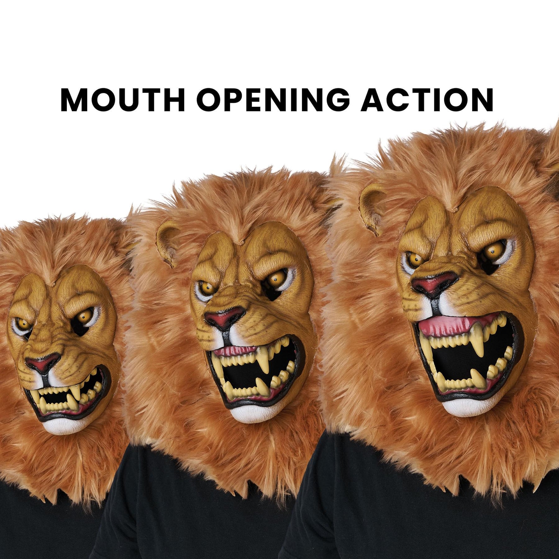 Lion Ani-Motion Costume Mask | One Size Fits Most