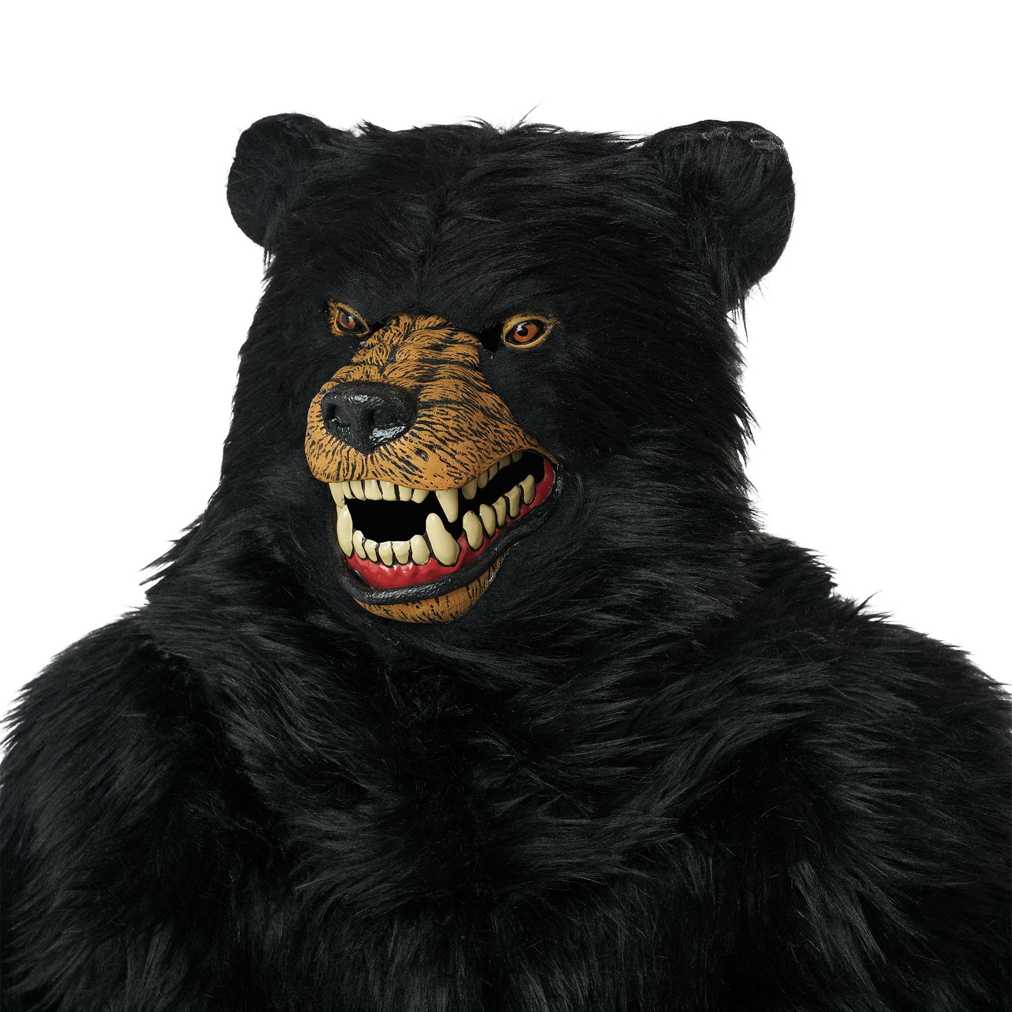 Black Bear Ani-Motion Costume Mask | One Size Fits Most