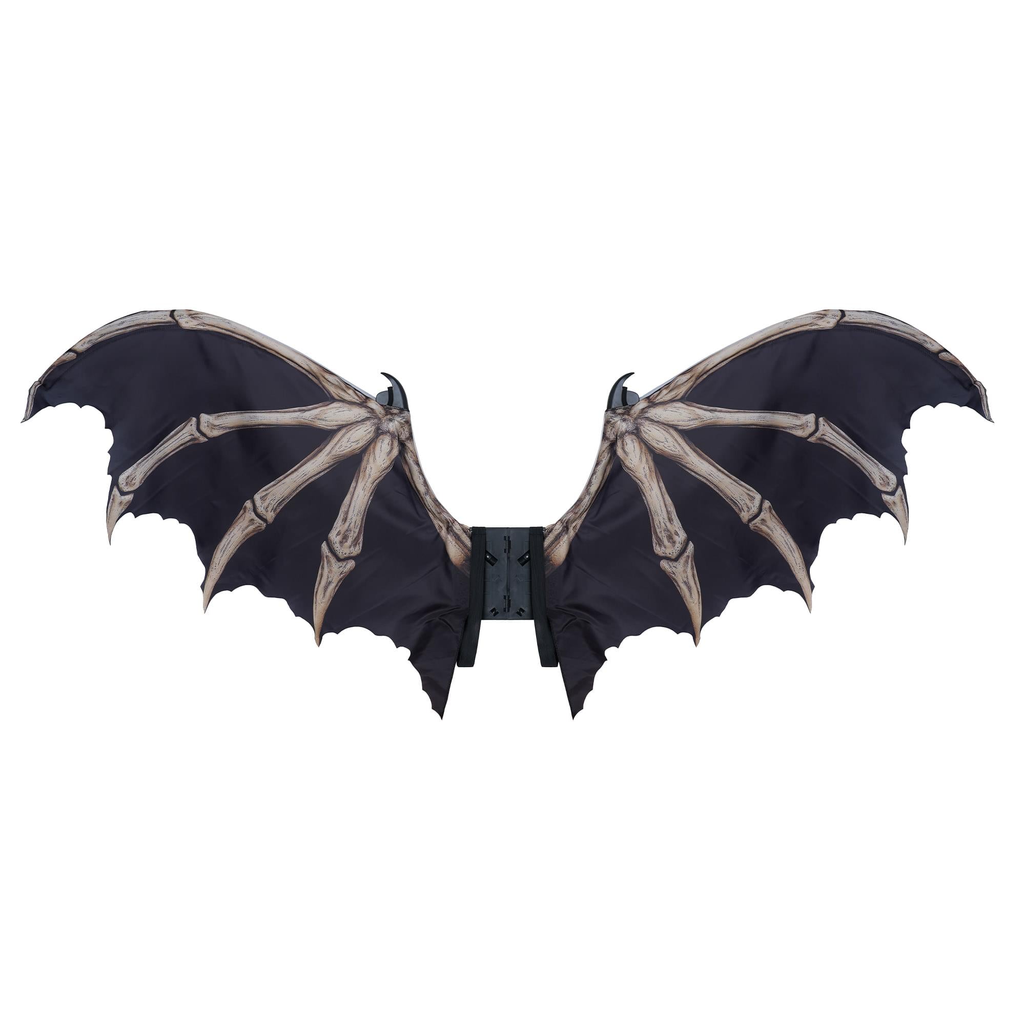 Skeleton Bone Costume Wings | One Size Fits Most