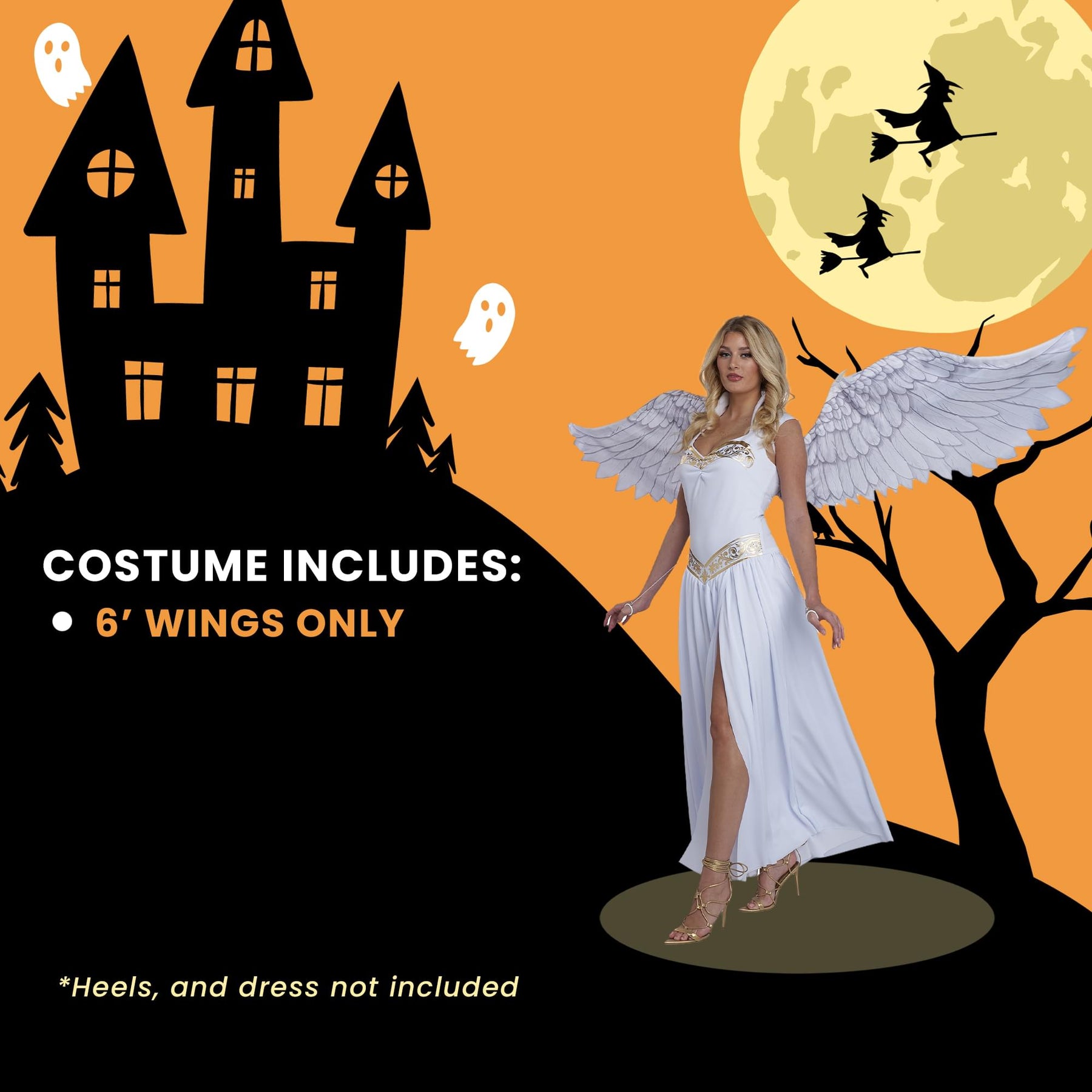 Angel Adult Cosplay Costume Wings | White
