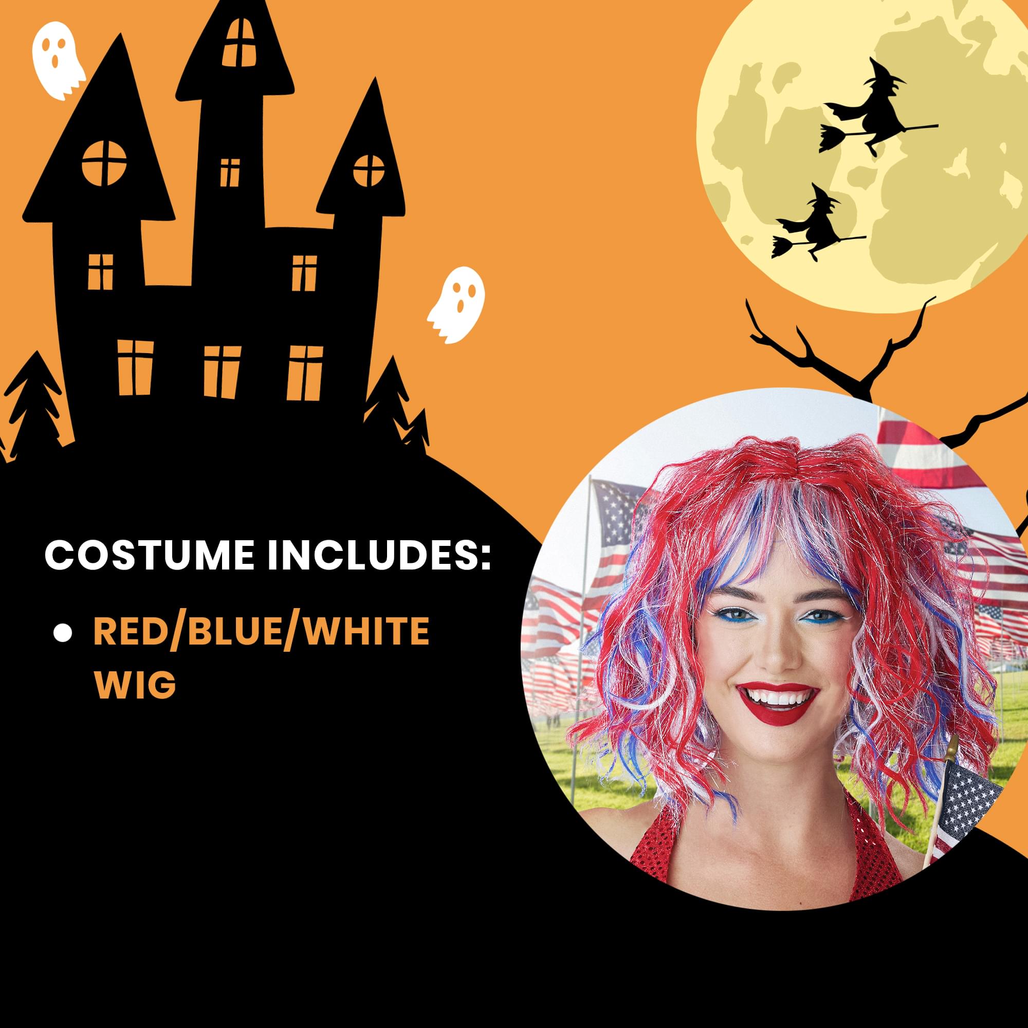 Miss Firecracker Adult Costume Wig | One Size Fits Most