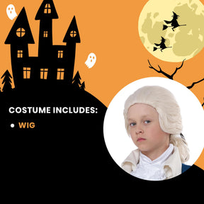 Alexander Hamilton Wig Child Costume One Size Fits Most