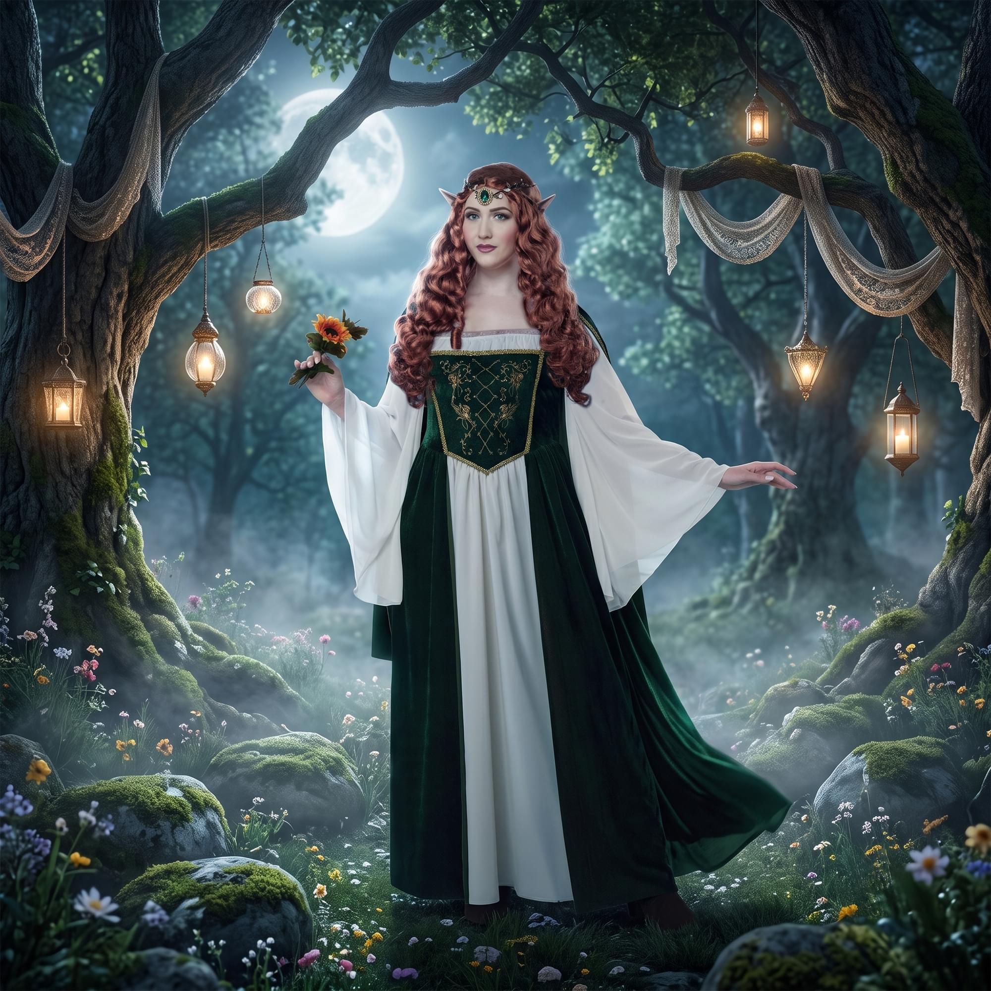 Elven Renaissance Queen Adult Plus Size Costume
