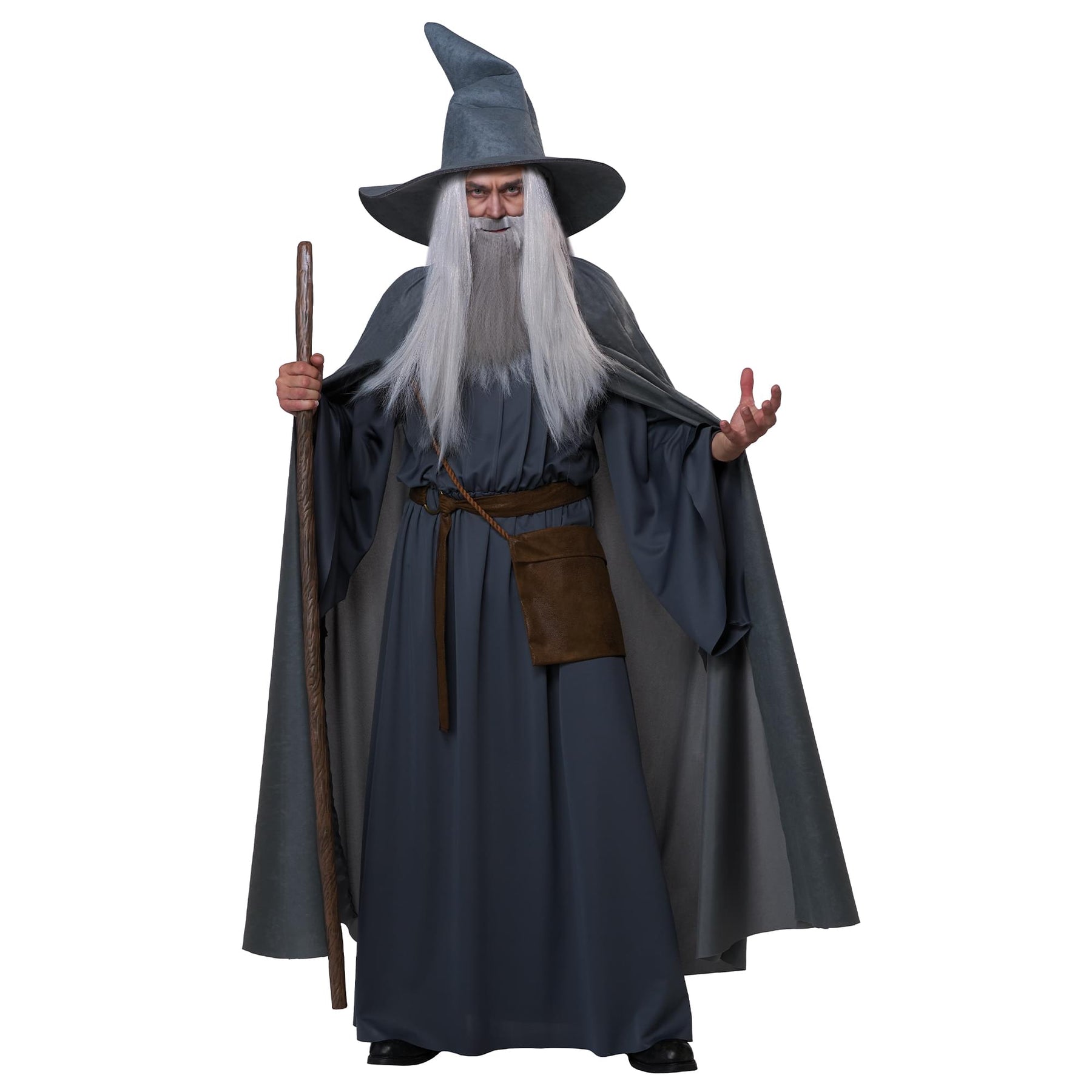 Gray Wandering Wizard Adult Plus Size Costume