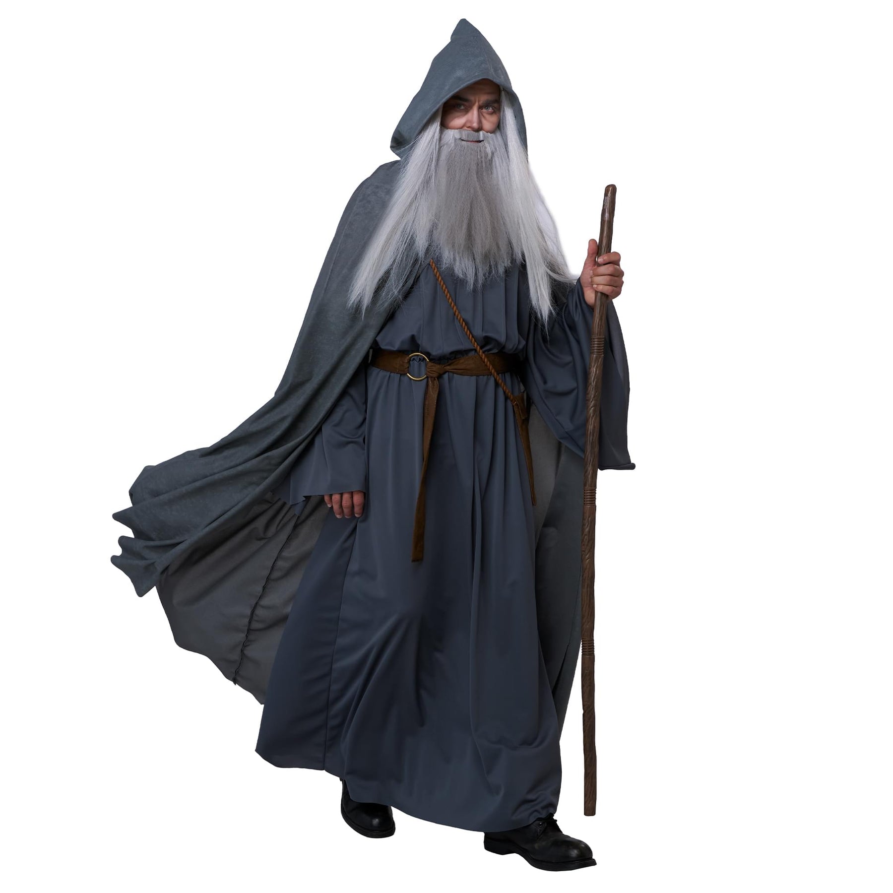 Gray Wandering Wizard Adult Plus Size Costume