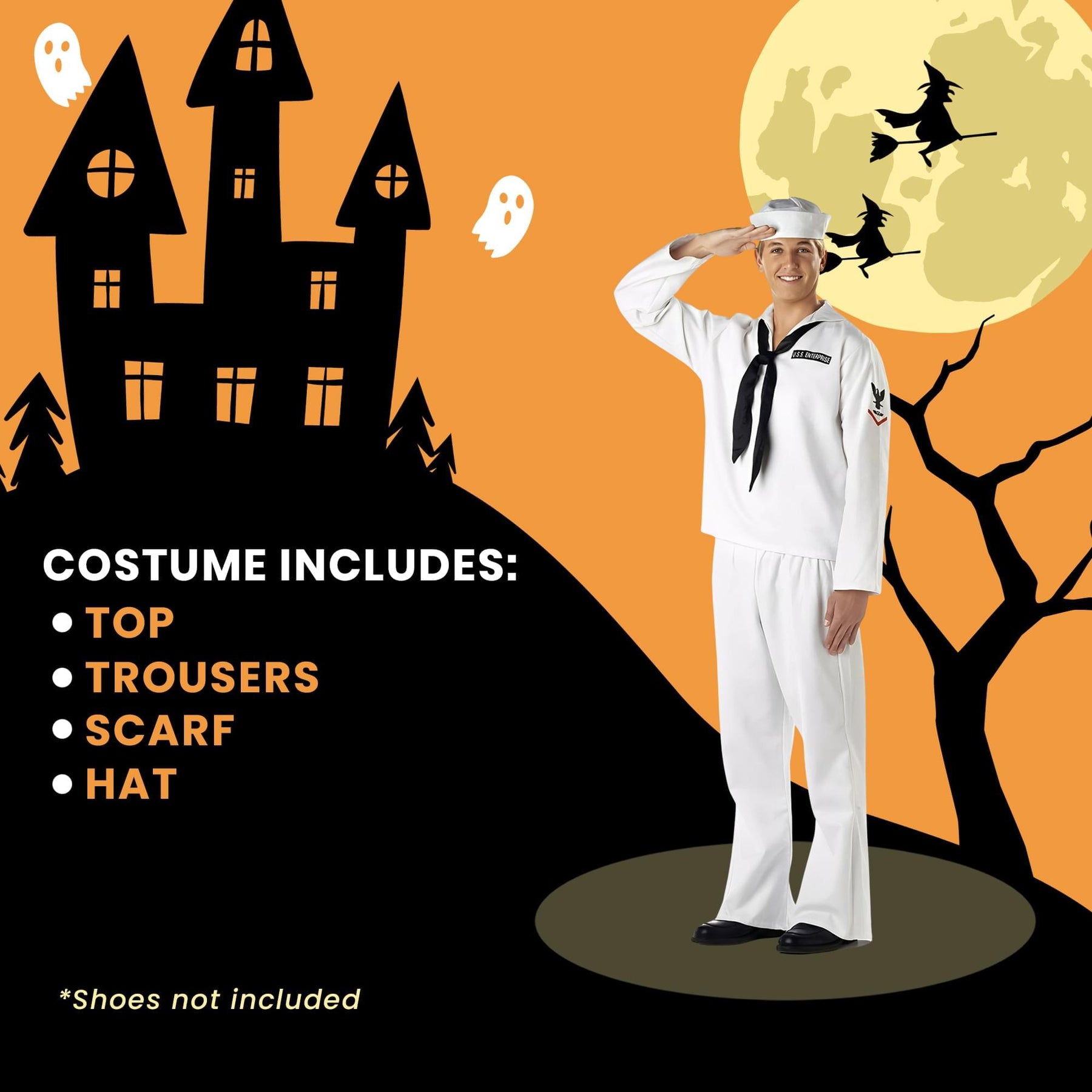 Sailor Adult Costume | One Size
