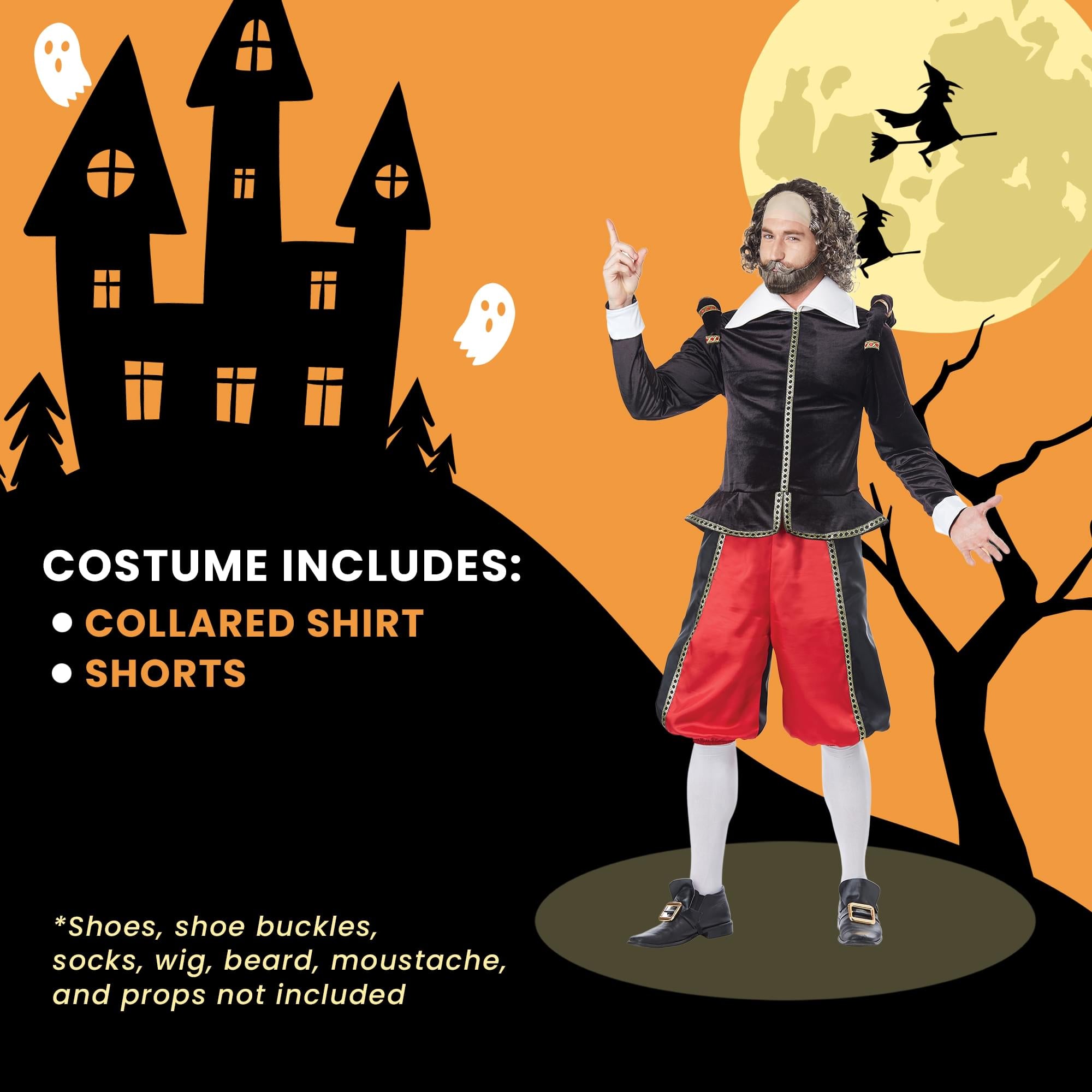 William Shakespeare Adult Costume | Medium