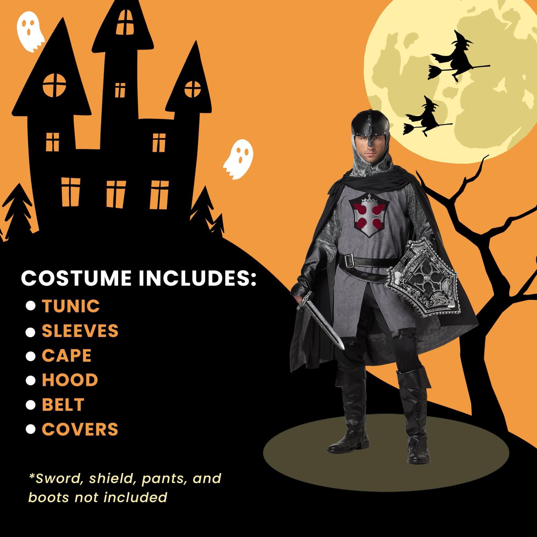 Kings Crusader Adult Costume | One Size