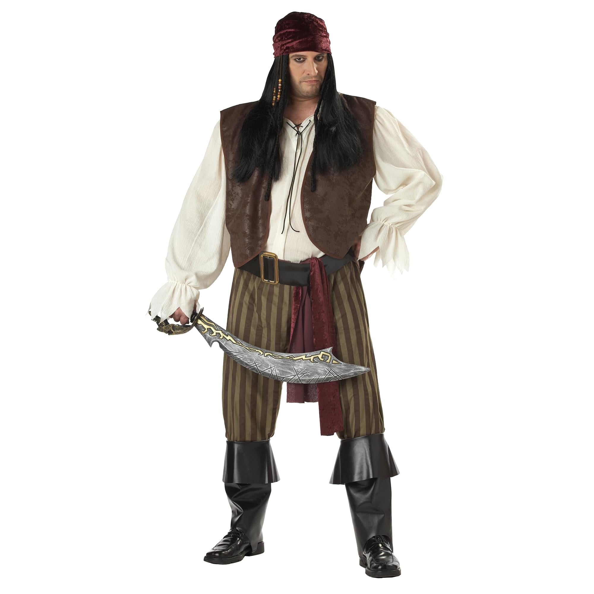 Rogue Pirate Adult Costume | Plus 2X