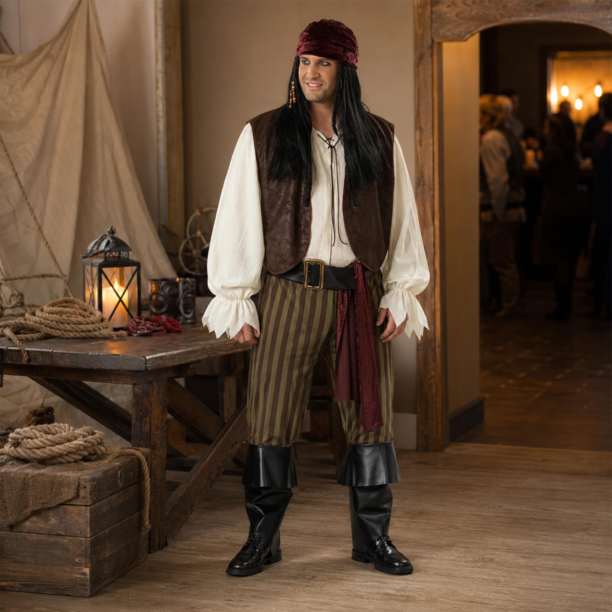 Rogue Pirate Adult Costume | Plus 2X