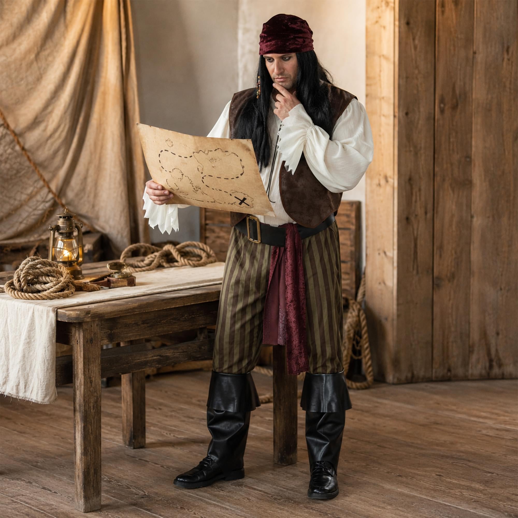 Rogue Pirate Adult Costume | Plus 2X