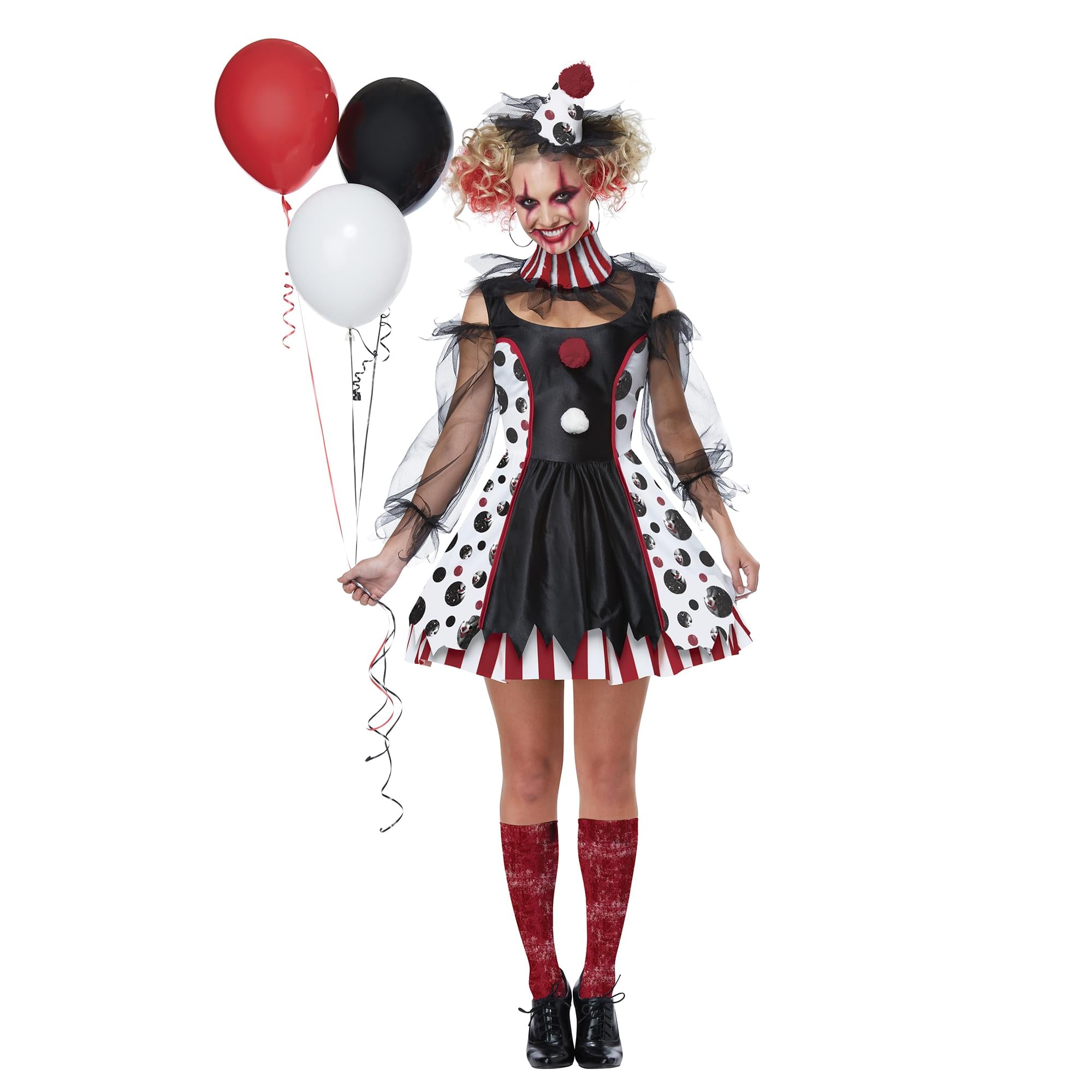 Twisted Clown Adult Costume | Medium