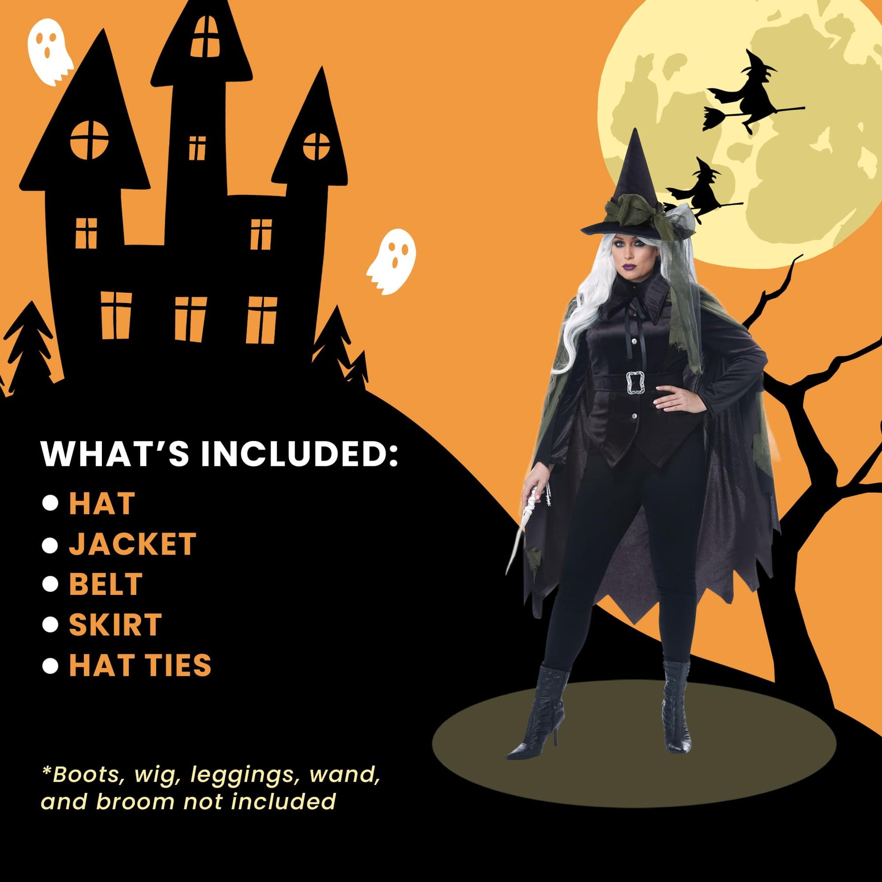 Gothic Witch Women's Plus Size Costume