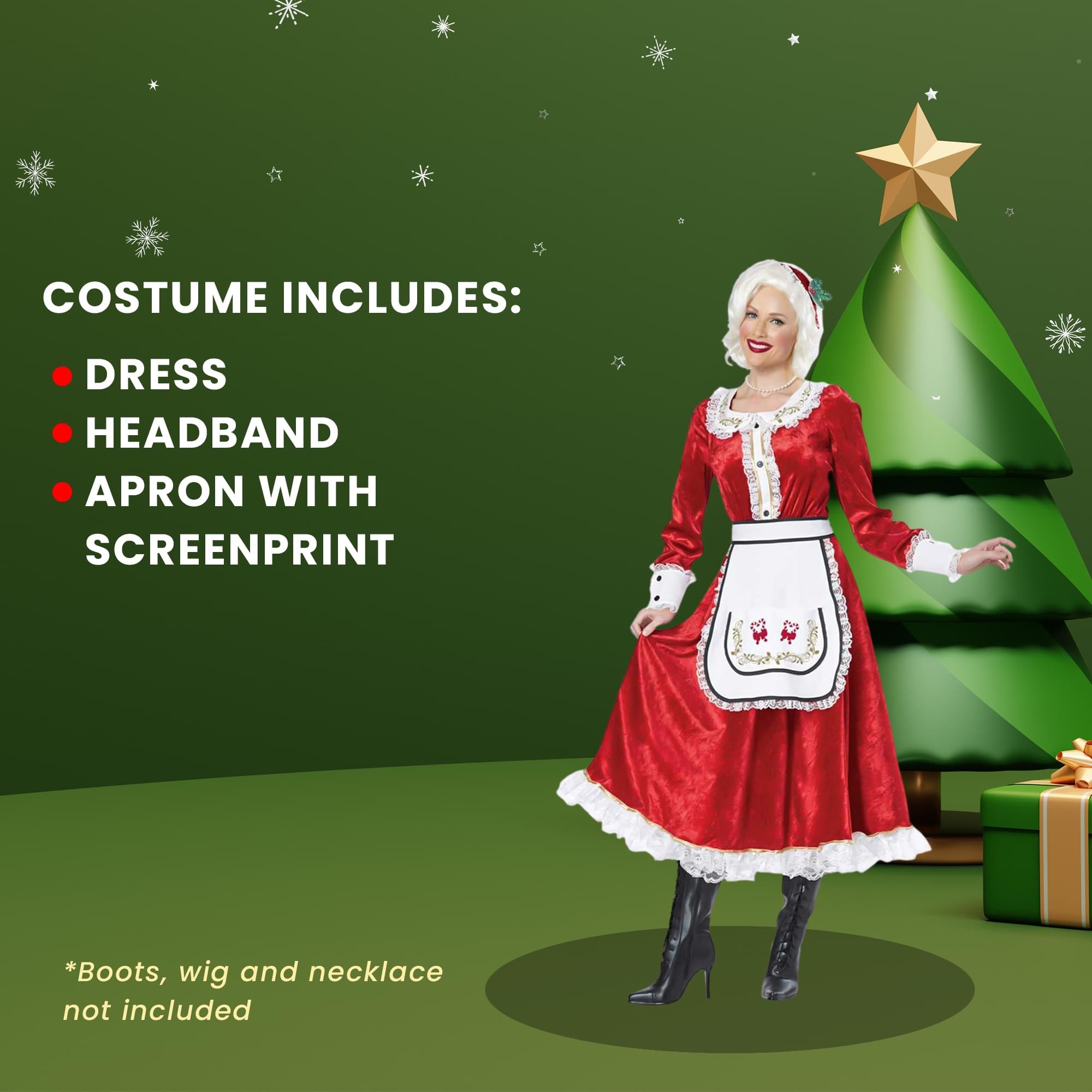 Classic Mrs. Claus Adult Costume