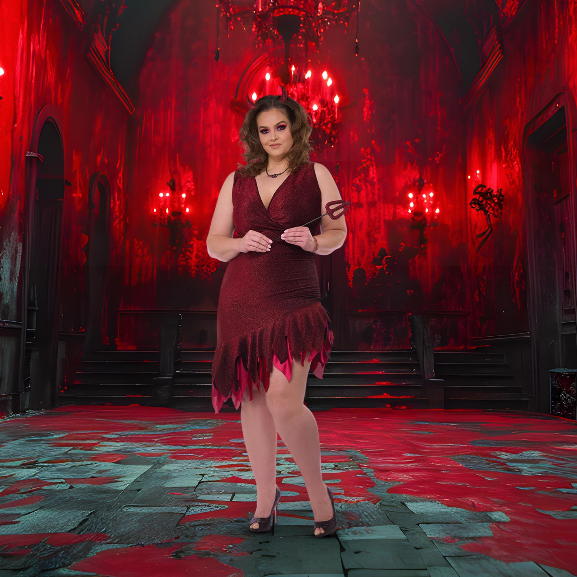 Red-Hot & Sizzling Women's Plus Size Adult Costume