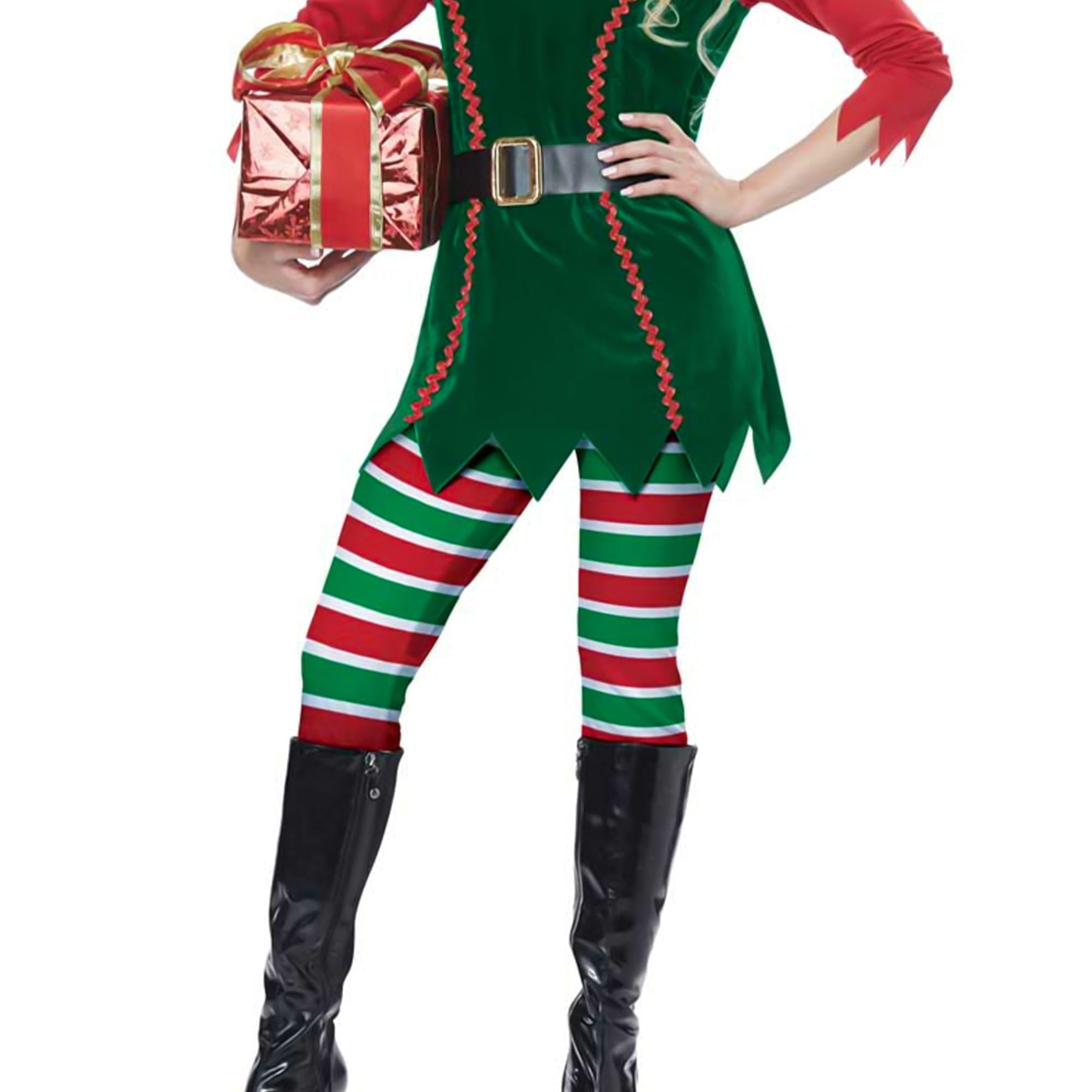Womens Festive Elf Costume